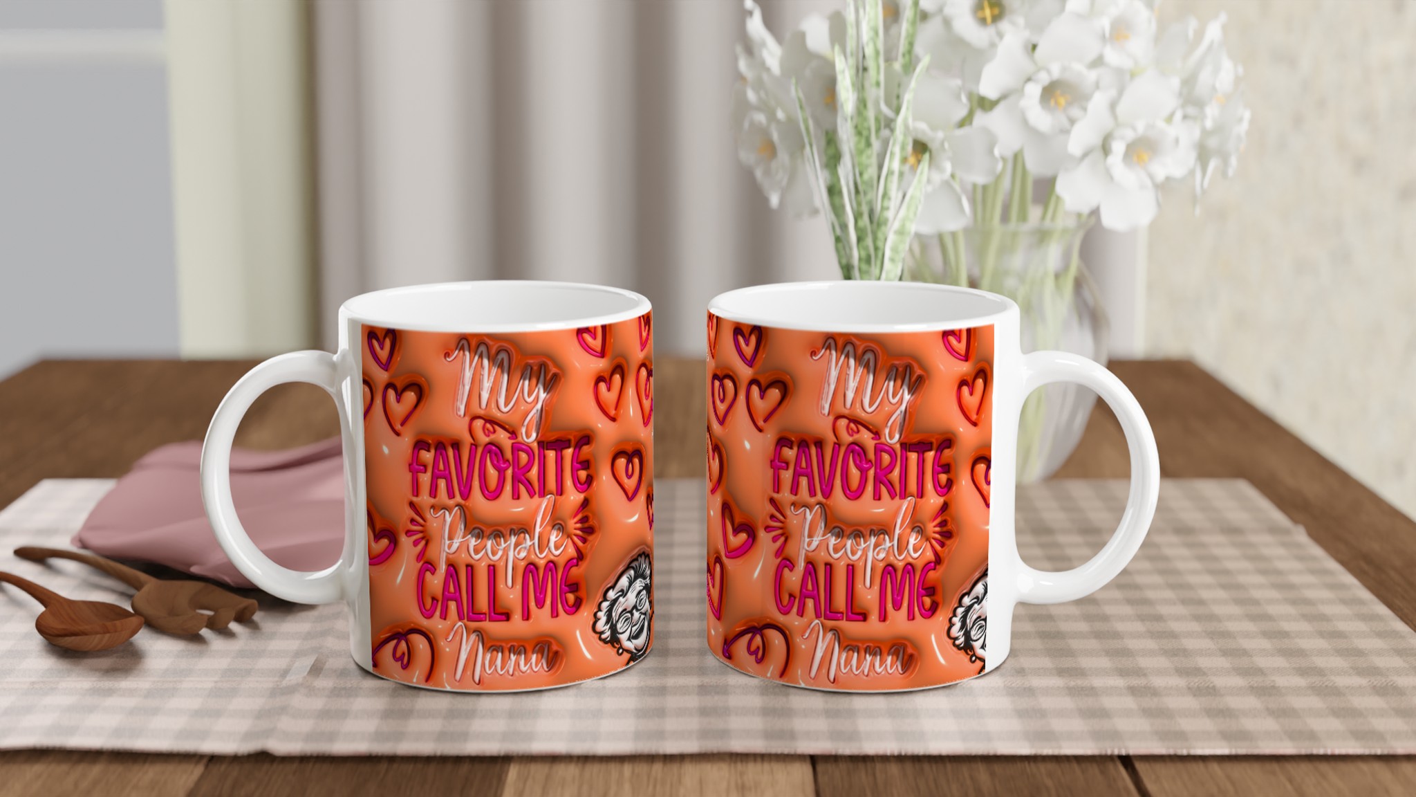 Min Favoritmugg: "My Favorite People Call Me Nana" Keramikmugg – En hjärtlig present till mormor/farmor 10 3dab4134-3437-41ec-8a84-2340d0461176