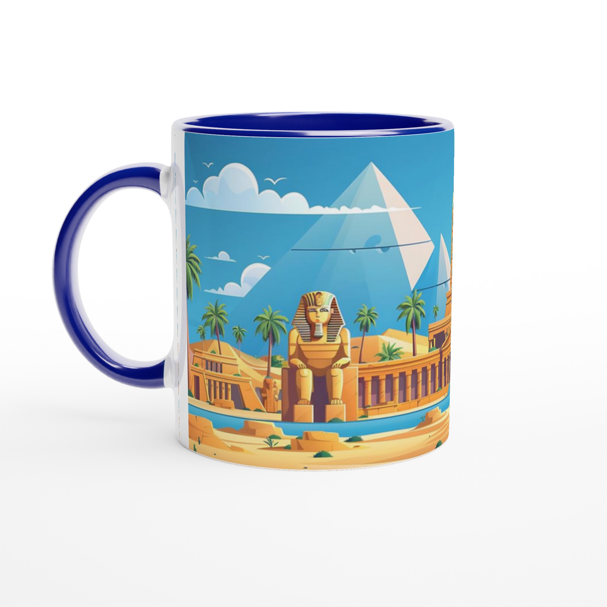 Egyptisk Pyramider & Sfinx 11oz Keramisk Mugg – Res tillbaka i tiden, välj din färg! 4 3e60597f-ecad-4eb5-a70a-bb9d5491306b