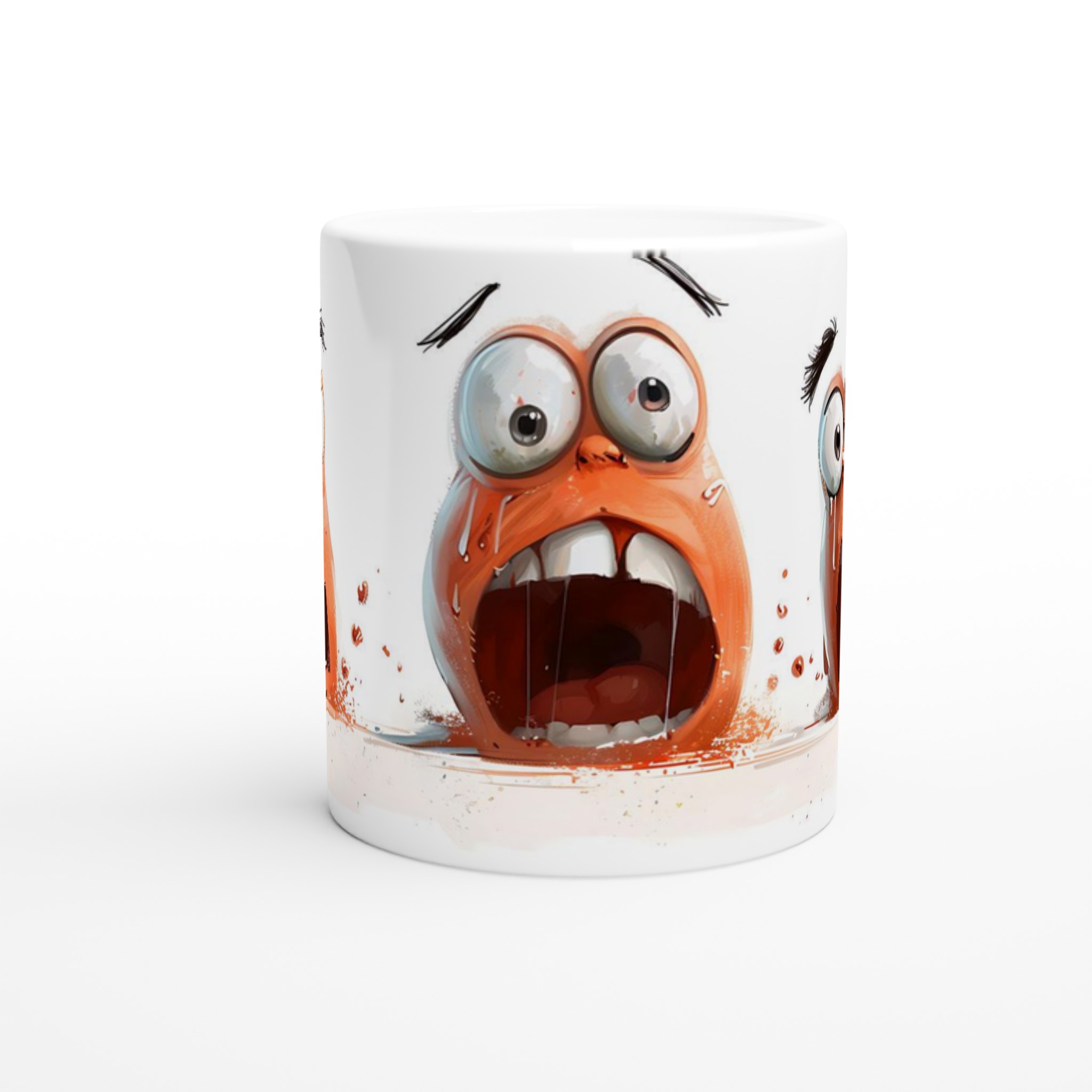 Humoristisk Chockmugg: Perfekt present med "Triple Scream"-design, tillgänglig i 7 livfulla keramikfärger 8 3e71f9a0-2625-4b68-9407-9edec5a6fd39