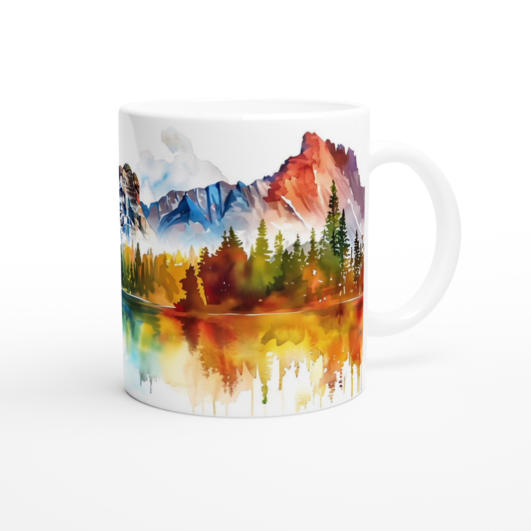 Mount Rushmore Vattenfärg Mugg - USA-historia i Livfulla Nyanser - 11oz Keramisk Kaffekopp 9 3ea58c57-af31-4434-943f-f03e7eb3c15e