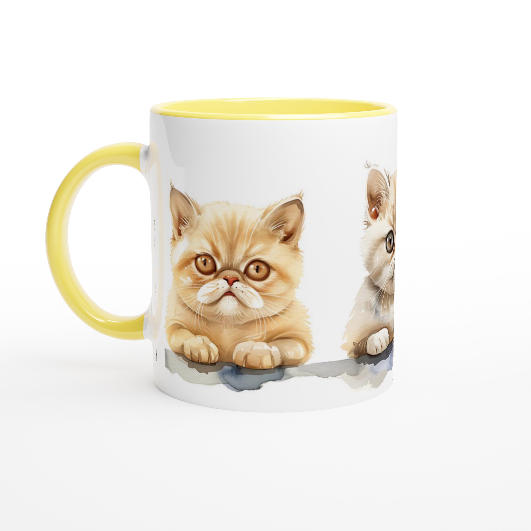 Söta Vattenfärgs Katter 11oz Keramisk Mugg – Personlig Kaffemugg i Ditt Val av Färger 5 3f10d9cf-f9fc-4cff-ae0e-911b38a8d872