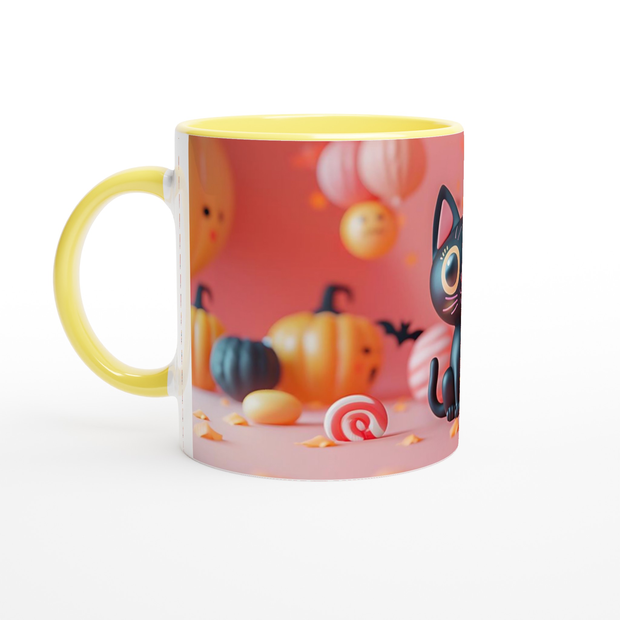 Söt Halloween Katt & Pumpa Mugg - Perfekt för Höstens Mys & Skrämmande Goda Drycker 3 3f380347-c595-4e0f-97ef-724d38306290
