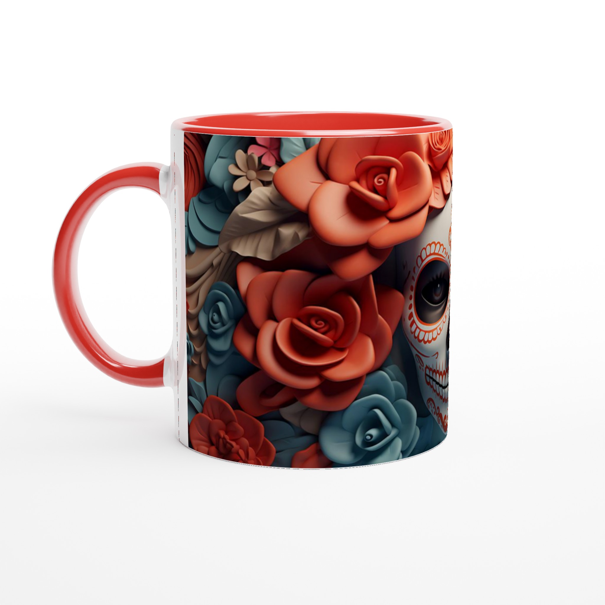 Sugar Skull Elegans Keramikmugg – Välj bland 7 Livfulla Färger 2 3f600380-8419-405c-b3ad-2816499b65c1