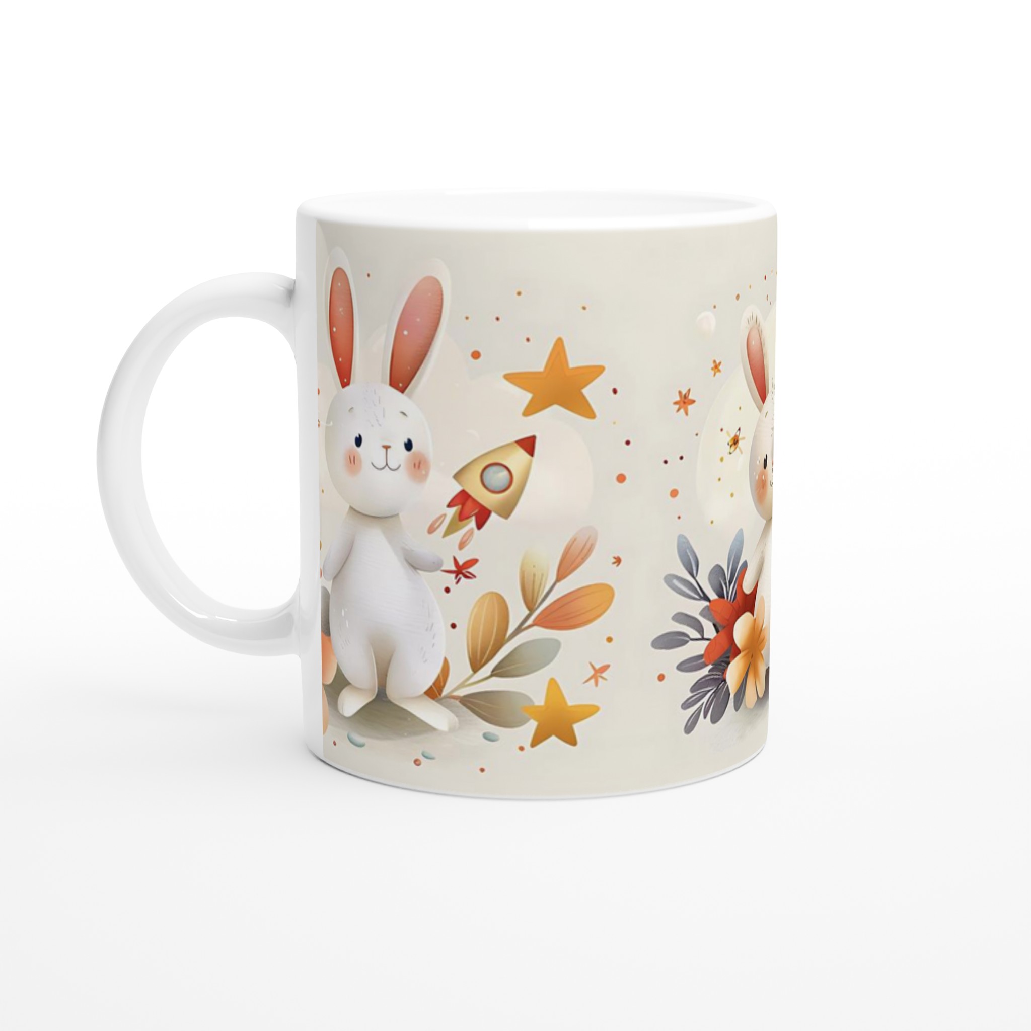 Söt Kanin- och Vänner Mugg: En Charmig 11oz Keramisk Mugg för Små och Stora Äventyr 1 3f8002a2-96d7-4b53-a79e-28eb52478a4c