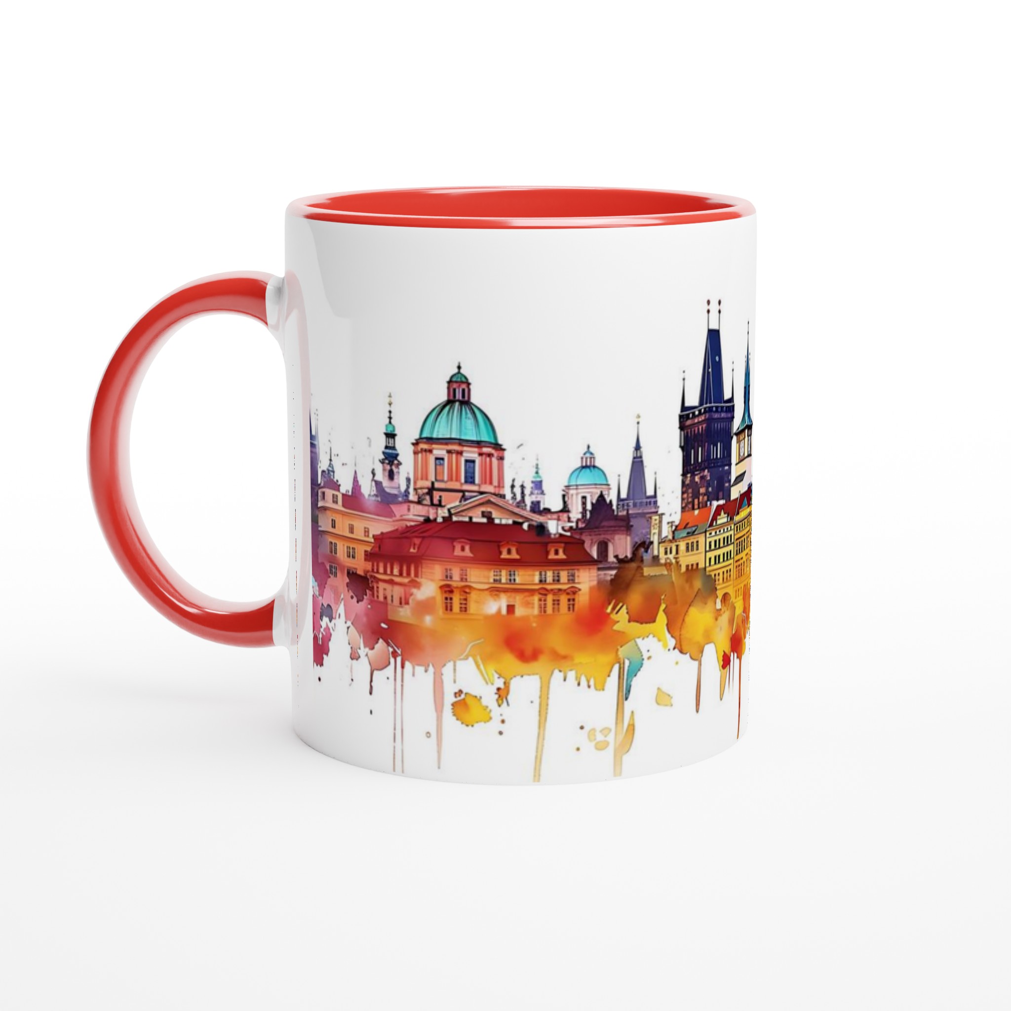 Mugg "Prag Akvarell" – Livfull Stadssiluett för Kaffeälskare, i Valfri Färg! 2 3f9798a1-753d-4c98-9f44-be5df357f2a2