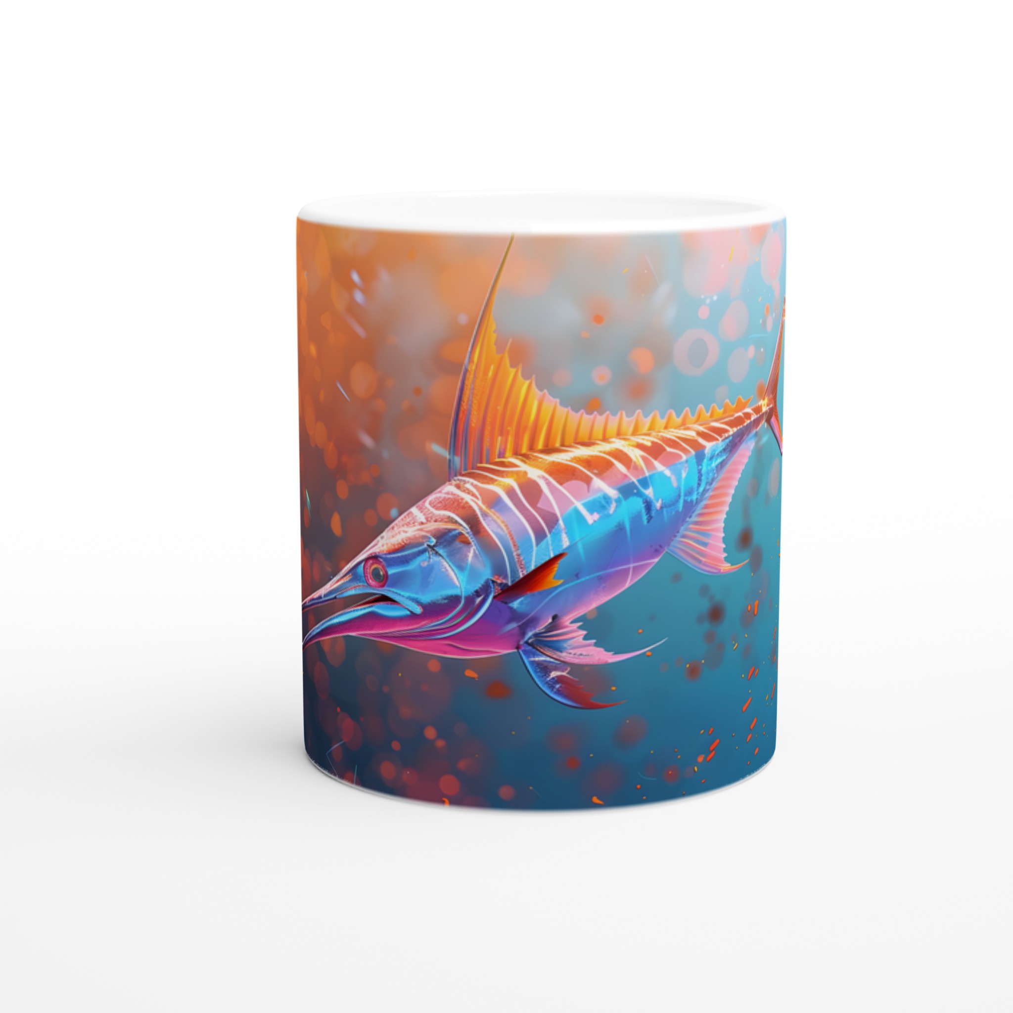 Neon Marlins Dröm: 11oz Keramisk Mugg – Färgglad Havsinspiration för varje klunk 8 3fa40a08-389f-4a87-b3b5-592941836e28