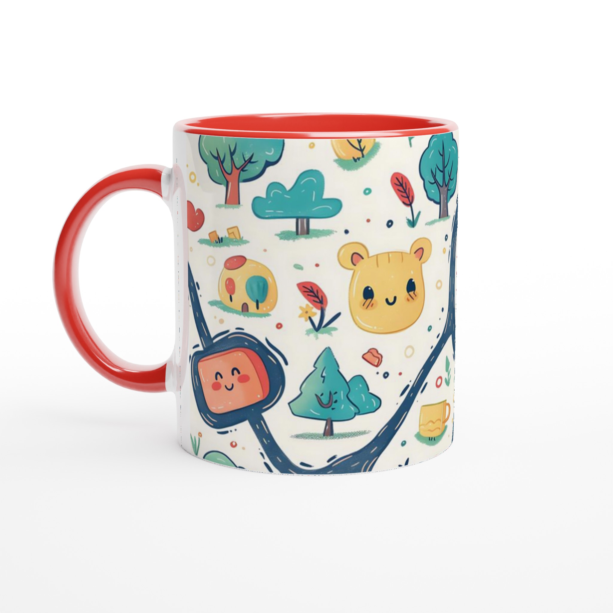Äventyrlig Mugg med Söta Djur & Natur Motiv – 11 oz Keramisk Kaffe- och Temugg i 7 Färger 2 3fc9d520-a682-412f-a32d-fe676ba41e05