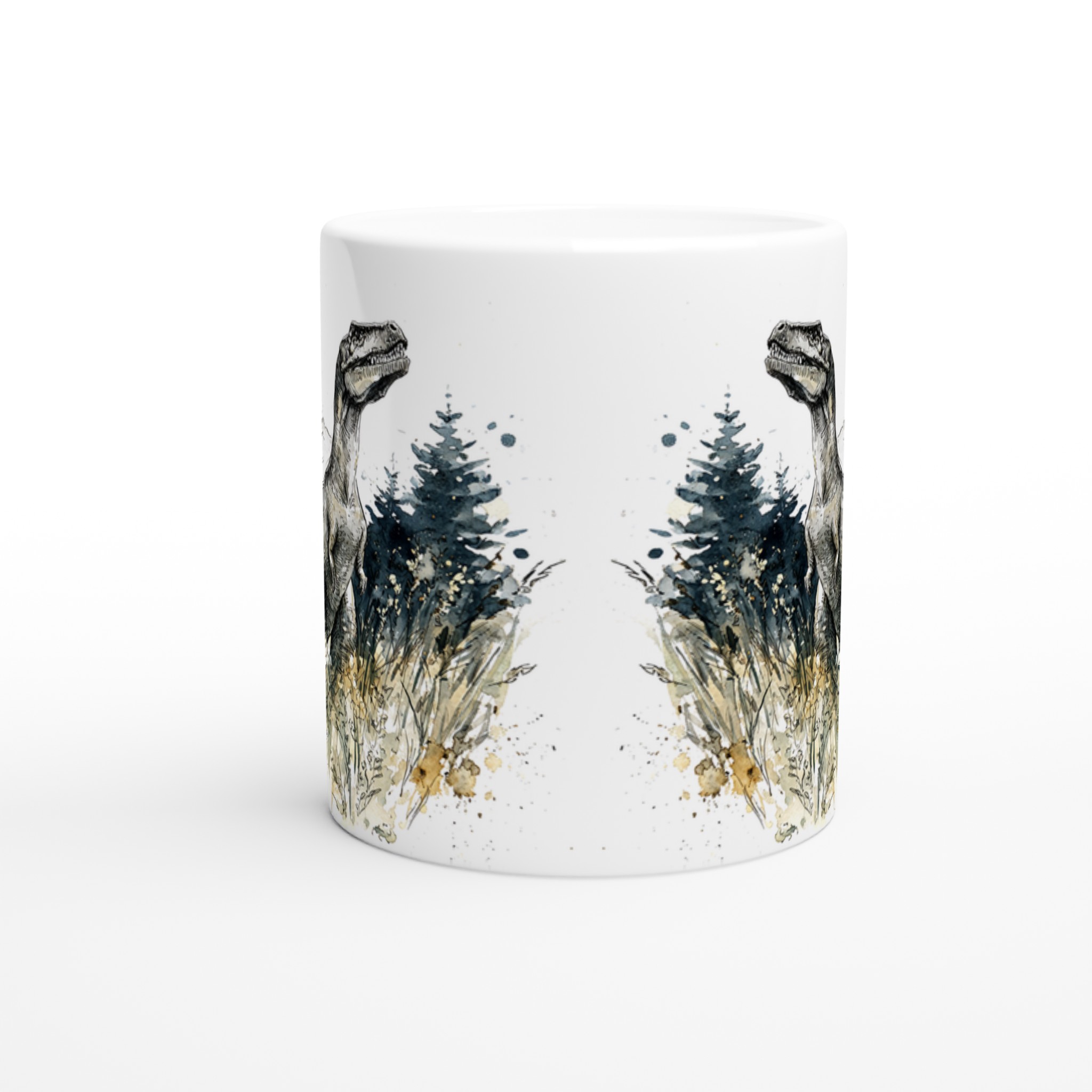 Dinosaurie Akvarell Mugg - 11oz Keramisk Mugg för Dinosaurieälskare i Flera Färger 8 3fd67af4-cb12-41d1-8e38-815d13561f13