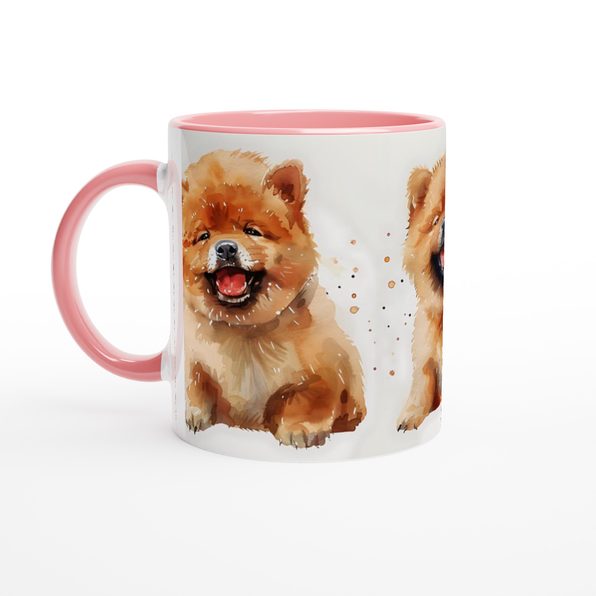 Glad Chow Chow Valp Keramisk Mugg – Charmigt Akvarellmotiv för Hundälskare, Välj Din Favoritfärg! 4 4023cb4f-c5e3-468c-abea-9a370957c94d
