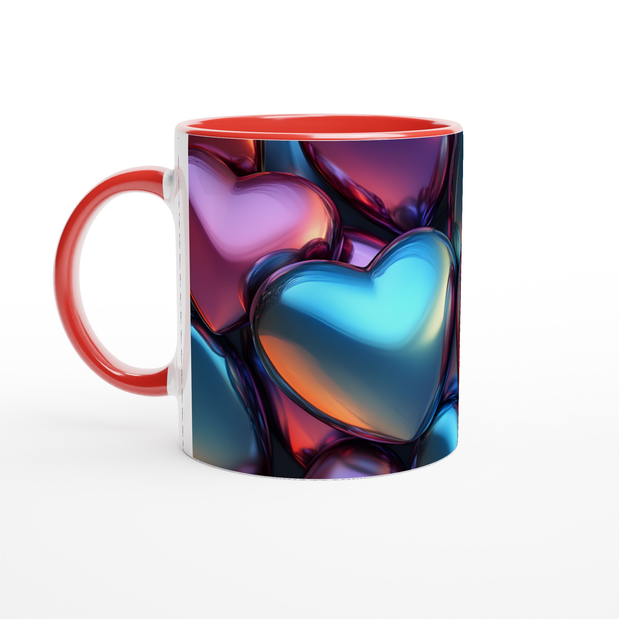 Kärlekens Färgspel Keramisk Mugg - 11oz Vit för Levande Tryck 2 402e3208-7635-4fb1-8cde-2a2c8afeaefd