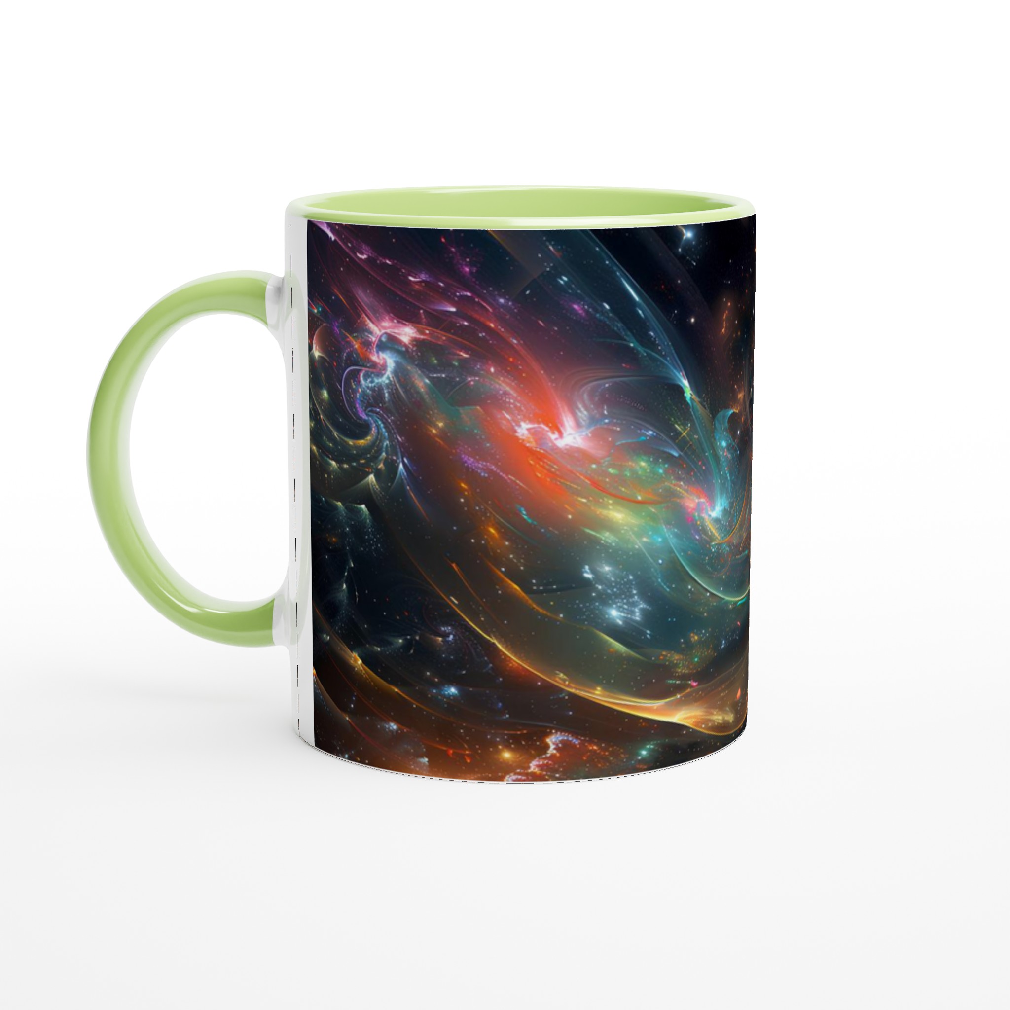 Kosmisk Dans 11oz Keramikmugg – Universums Färgexplosion på Din Frukostkopp 3 40424a3c-2e2a-4a2b-911f-984d99a48a71