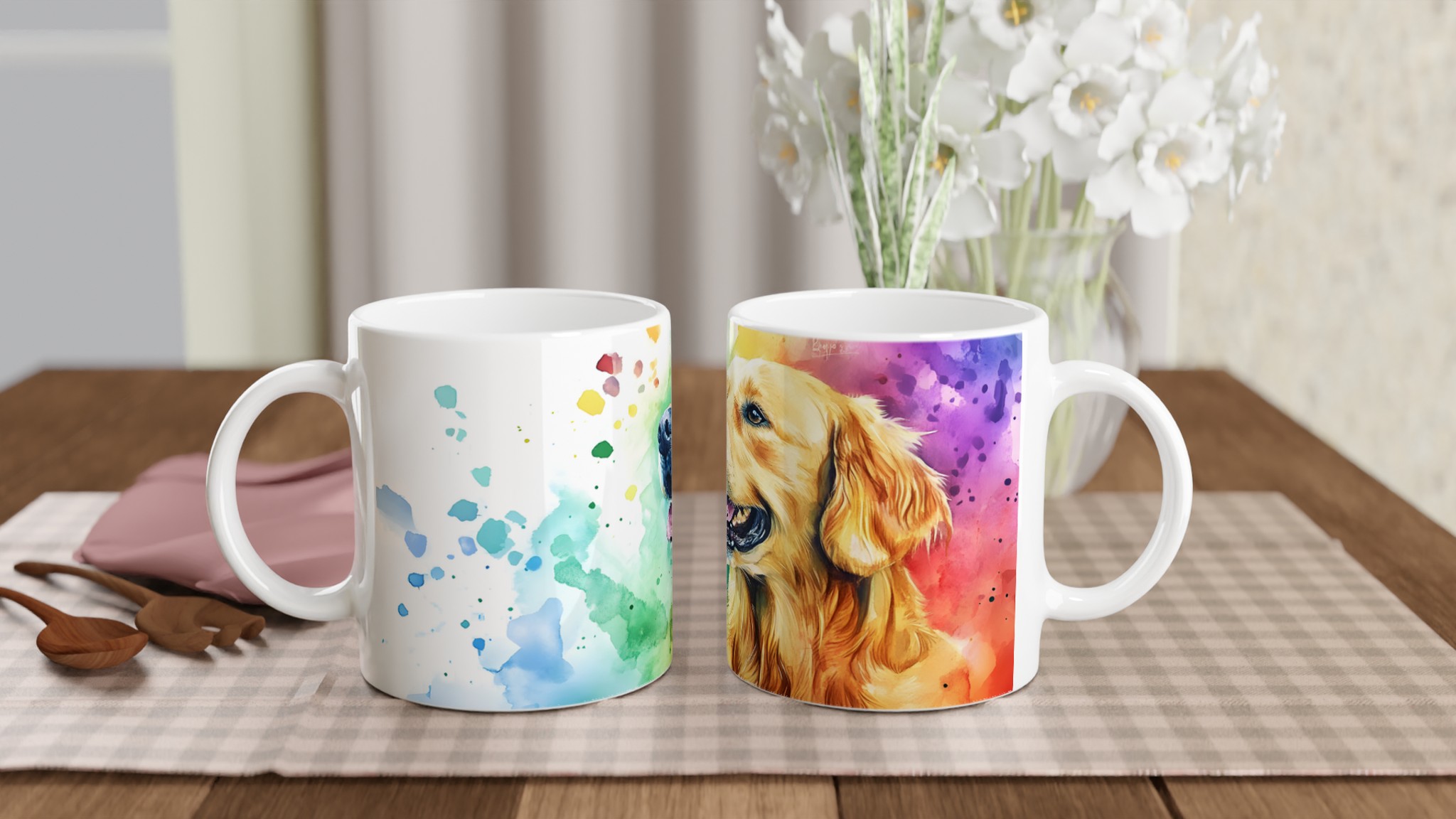 Guldiga Drömmar: Färgsprakande Golden Retriever Keramikmugg – Välj Din Favoritfärg! 10 4062ca1e-a63e-478b-964c-07322ac85637