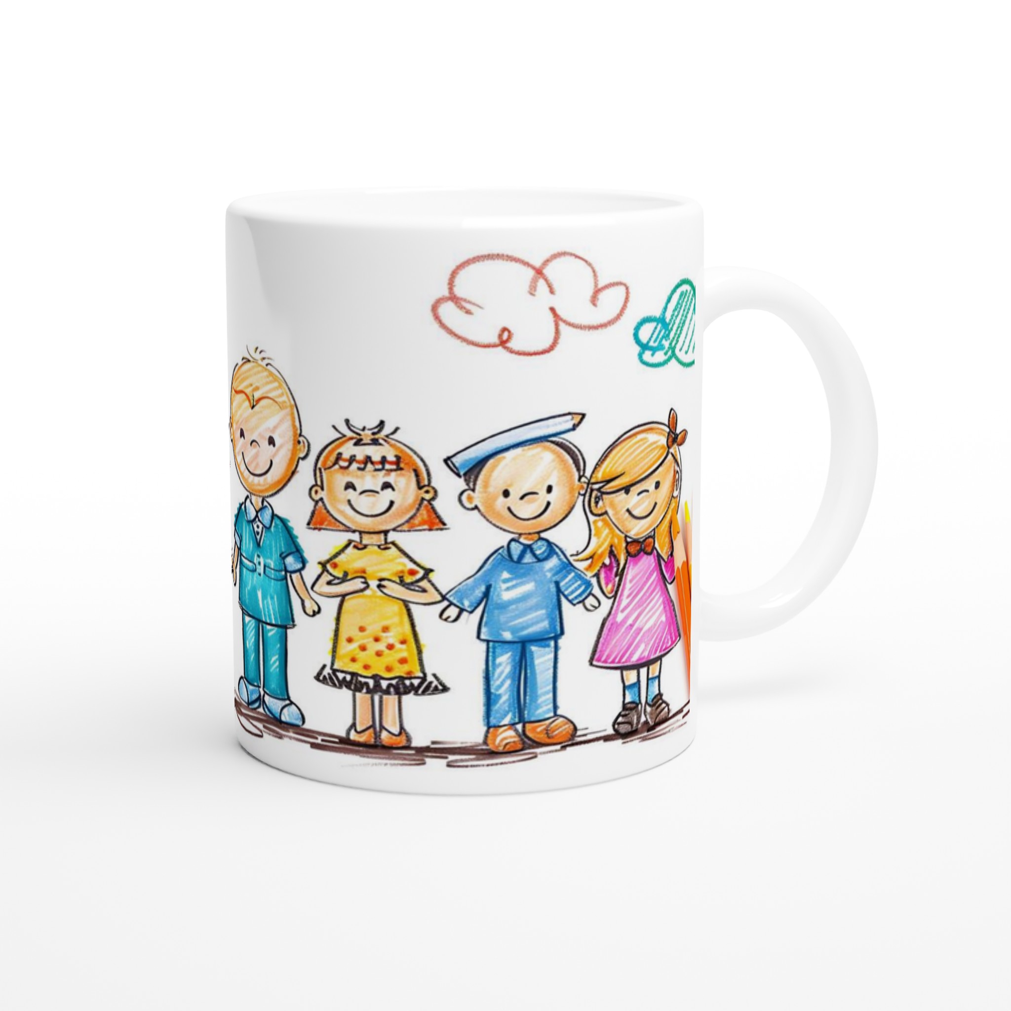 Glädjefull Barndomsmugg - 11oz Keramikmugg i ditt Val av Sju Livfulla Färger 9 408220e3-3405-4f22-9406-ea762856ba48