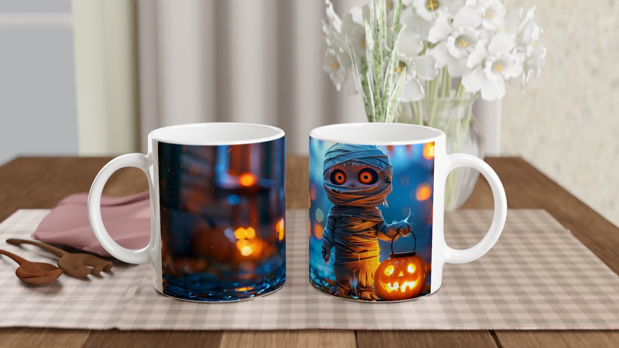 Kryptiska Halloween Mugg: "Lilla Mumien" – Skrämmande Söt Keramisk Mugg i Valfri Färg! 10 40b22112-71be-473c-bc14-4ed03c26c19c