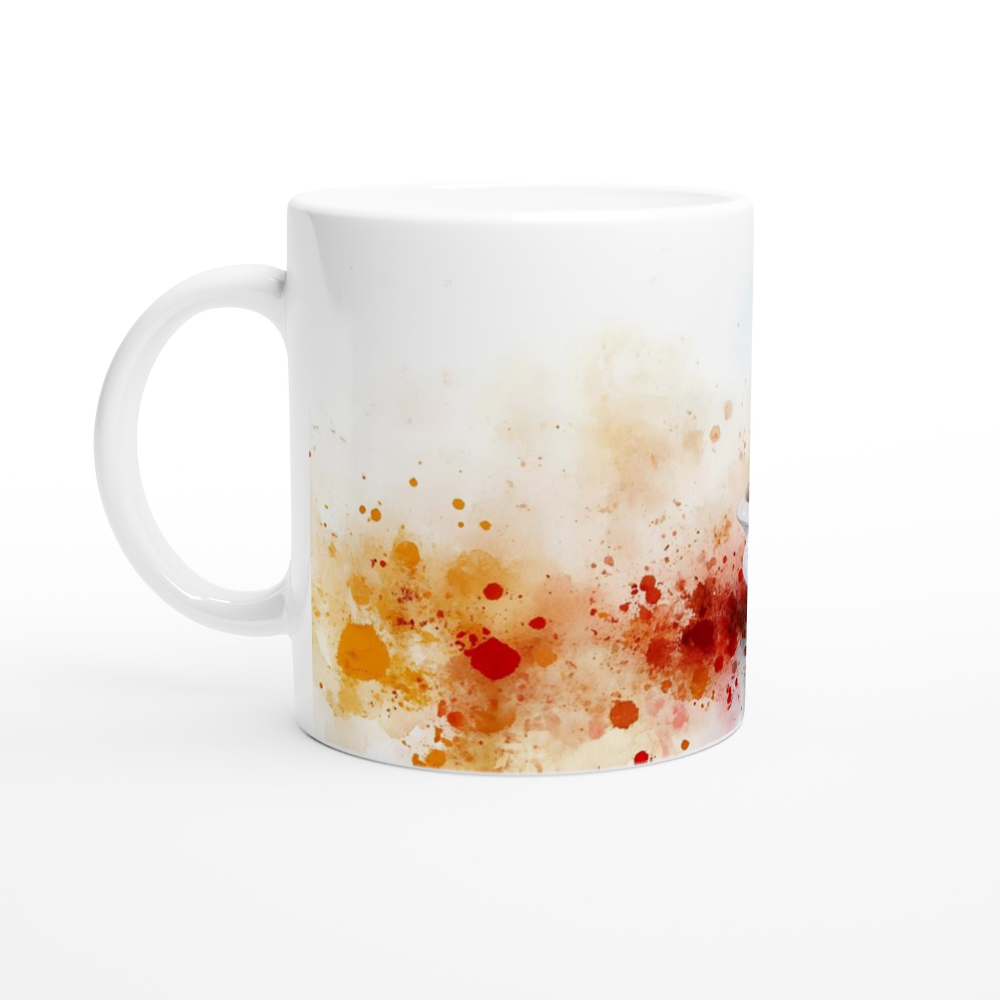 Frukostdröm: 11oz Keramikmugg i akvarellstil – Välj din färg! 1 41211356-861f-4116-9bdd-f5d336defa0a