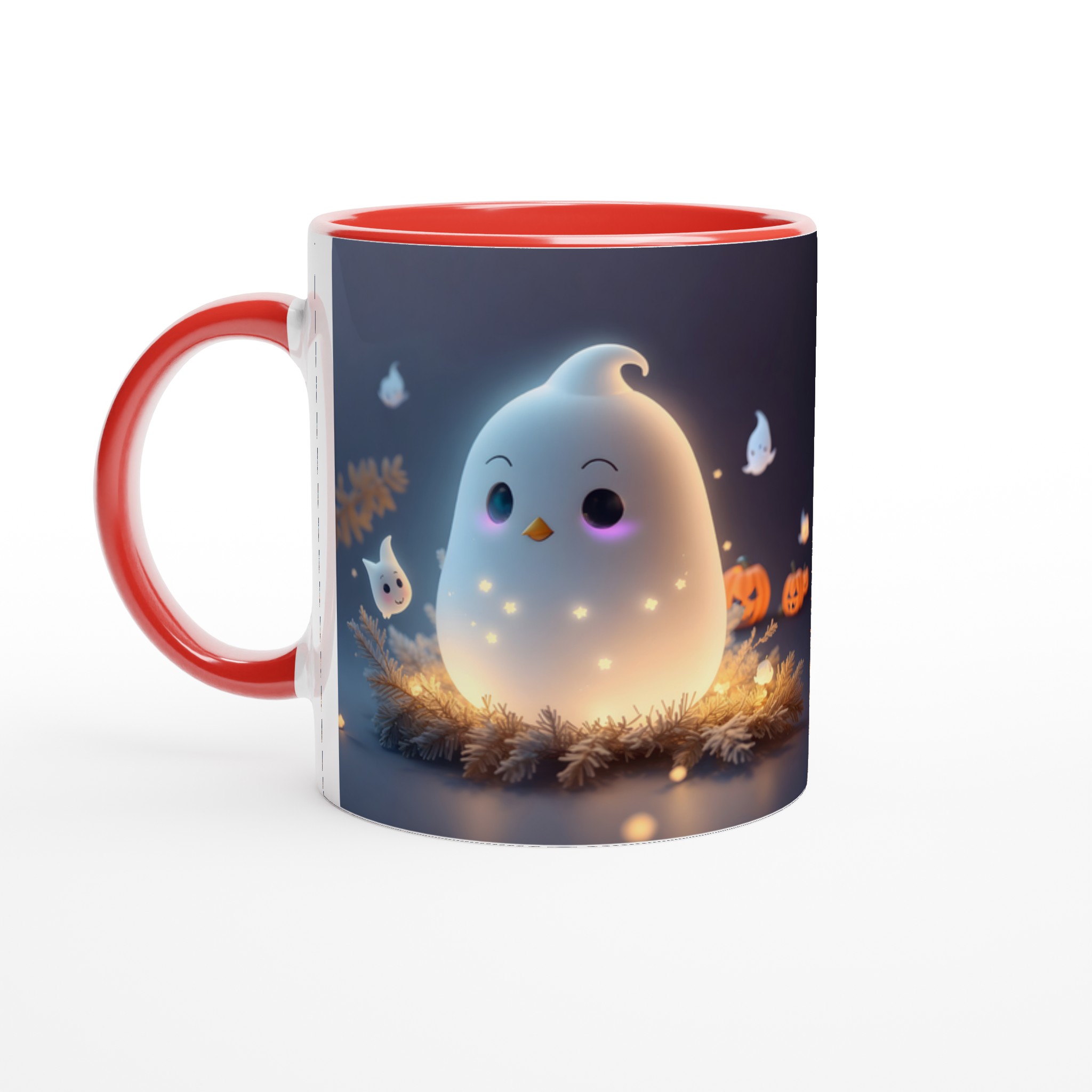Mysig Spökmugg – Personlig Halloween-favorit i 7 färger – 11 oz keramisk mugg för kaffe & te 2 413ae496-db73-42df-be3a-5ea056342e1d