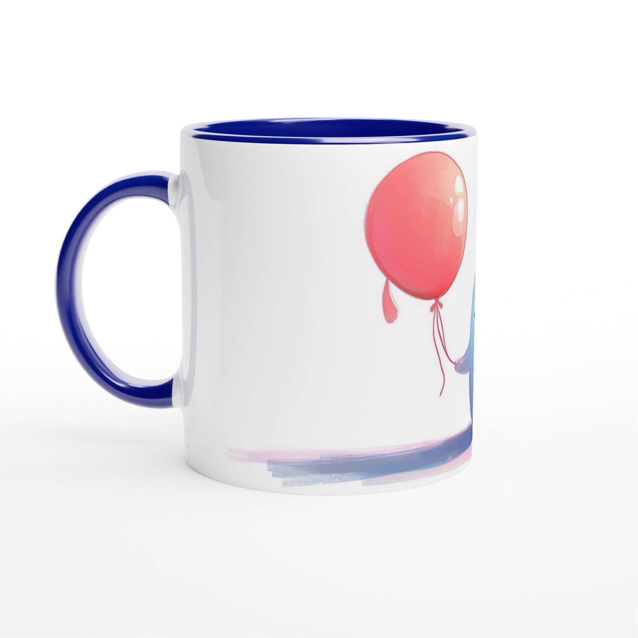 Söt Spöke med Ballonger - 11oz Keramisk Mugg i Valfri Färg 4 41500388-2f34-456e-bfbe-e63ba75e7438