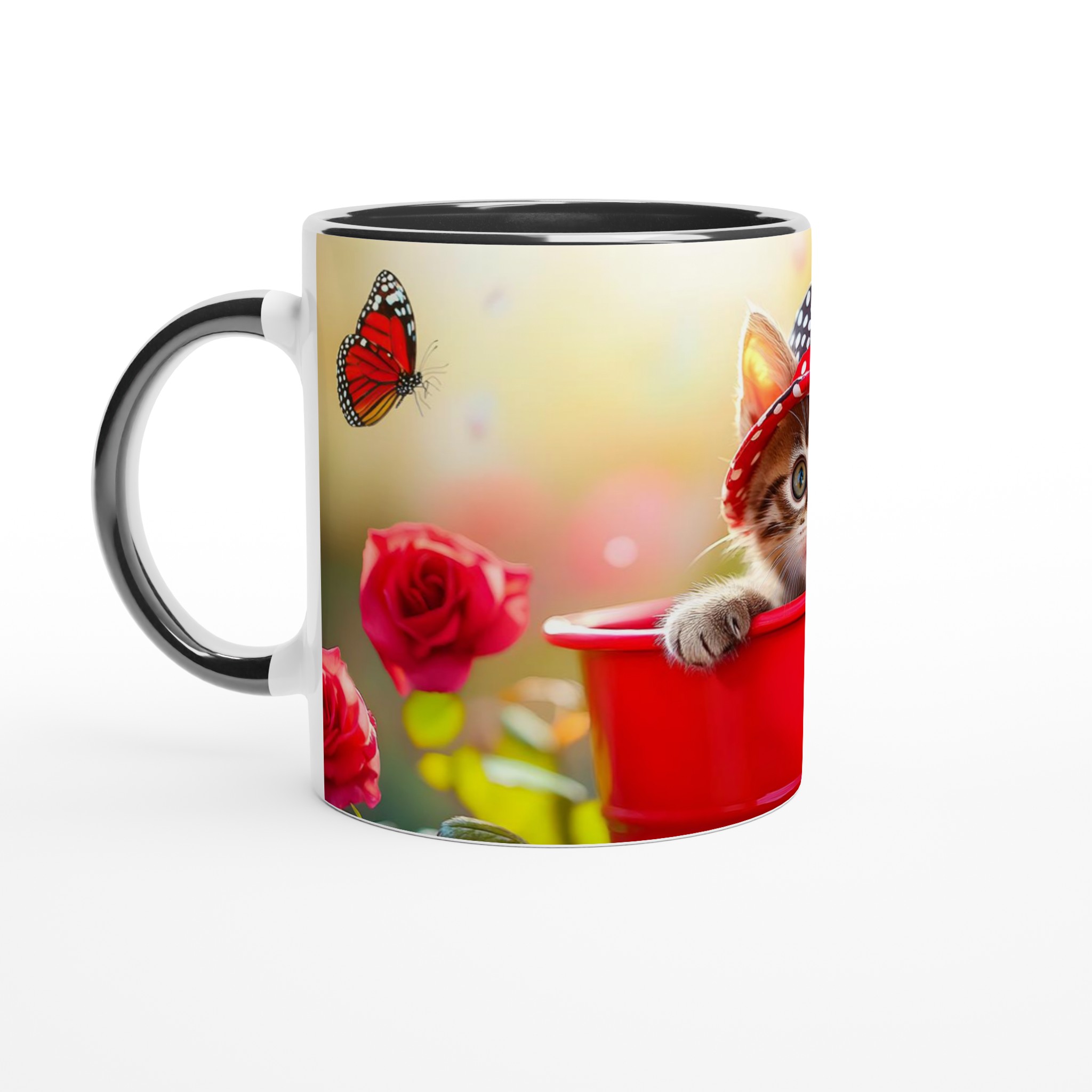 Söt kattunge i hatt - 11oz Keramisk Mugg för kattälskare 7 4157b05c-a6b4-46f0-98c1-567910e5b55d