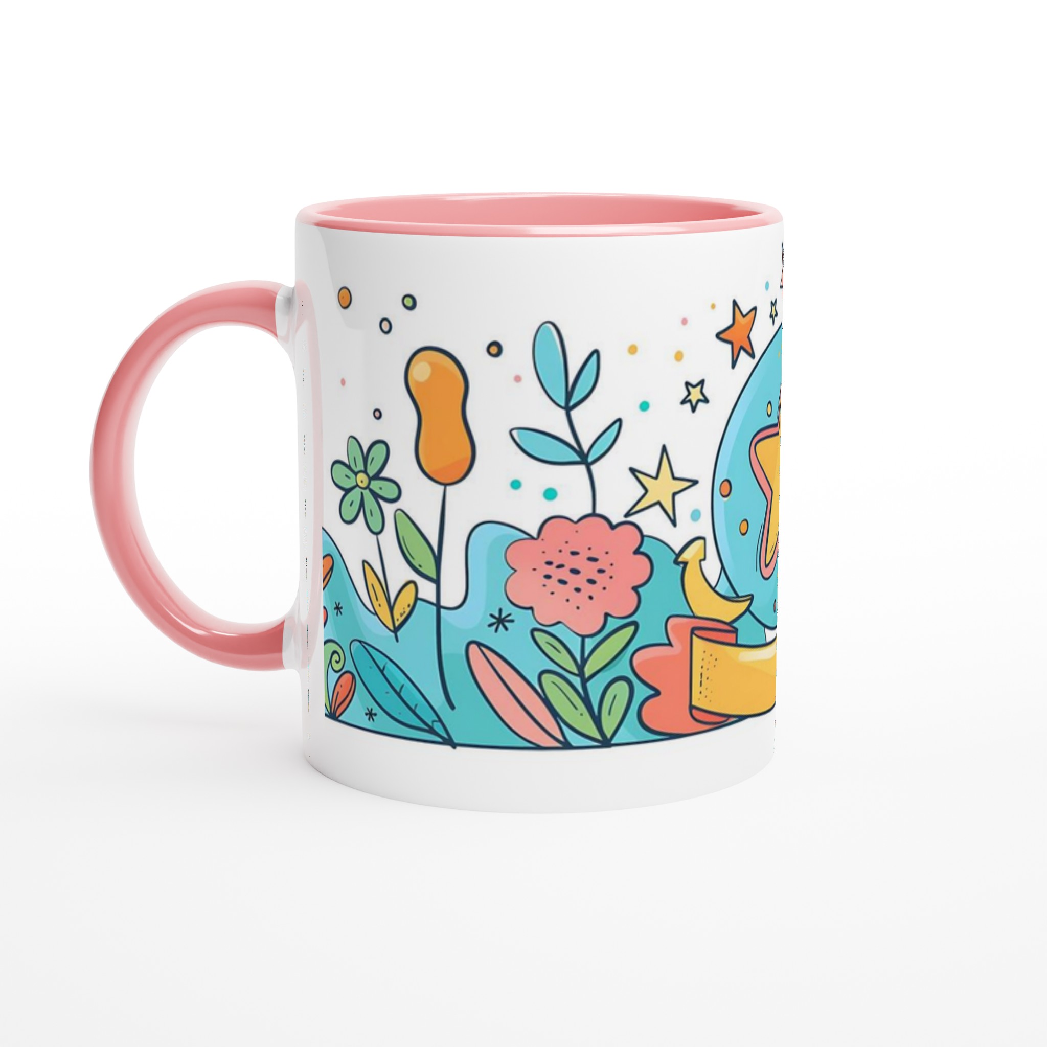 Färgsprakande Stjärndesign Mugg – 11 oz Keramikmugg i ditt val av 7 Livliga Färger 6 4219bfe5-620c-4a64-93ca-2f018f889061