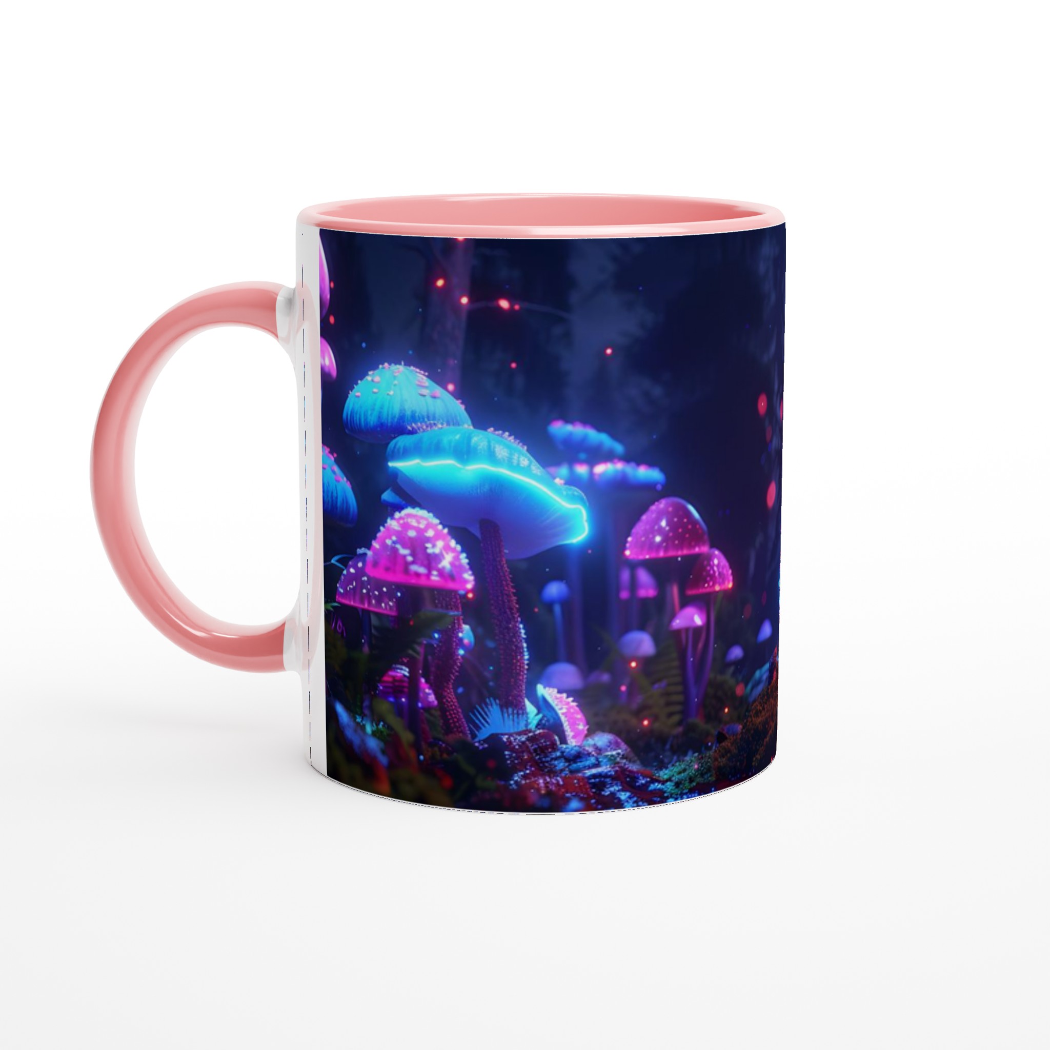 Neon Magisk Skog Mugg – Lysande Svampar & Drömska Färger – 11oz Premium Keramikmugg 6 42273484-0b4d-491a-a1f6-88da4e06ab40