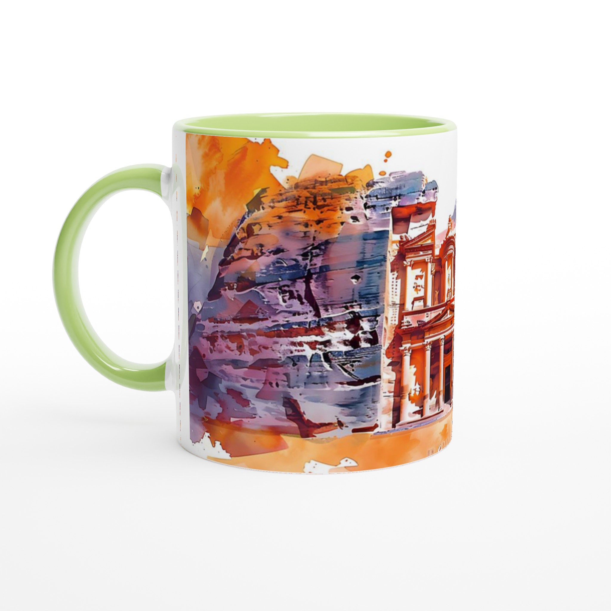 Petra Watercolor Inspiration – 11oz Keramisk Mugg i ditt val av 7 färger 3 4238a843-0bd6-42b3-b377-393d7856c670