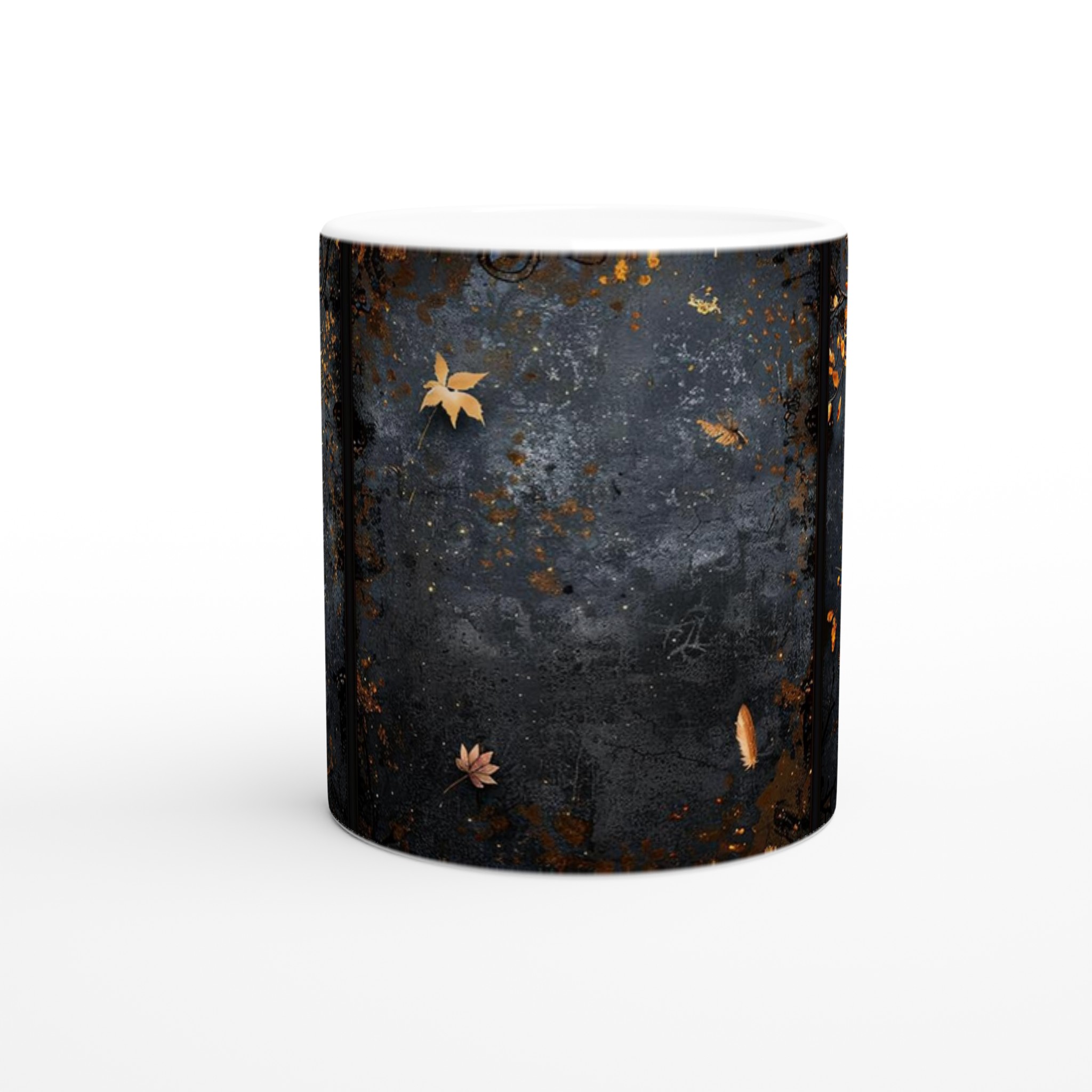 Mystisk Guld och Svart Fågelbur Mugg - 11oz Keramisk Mugg för Kaffe & Te 8 424c25ba-4a50-4da6-b107-e8a39263ab79