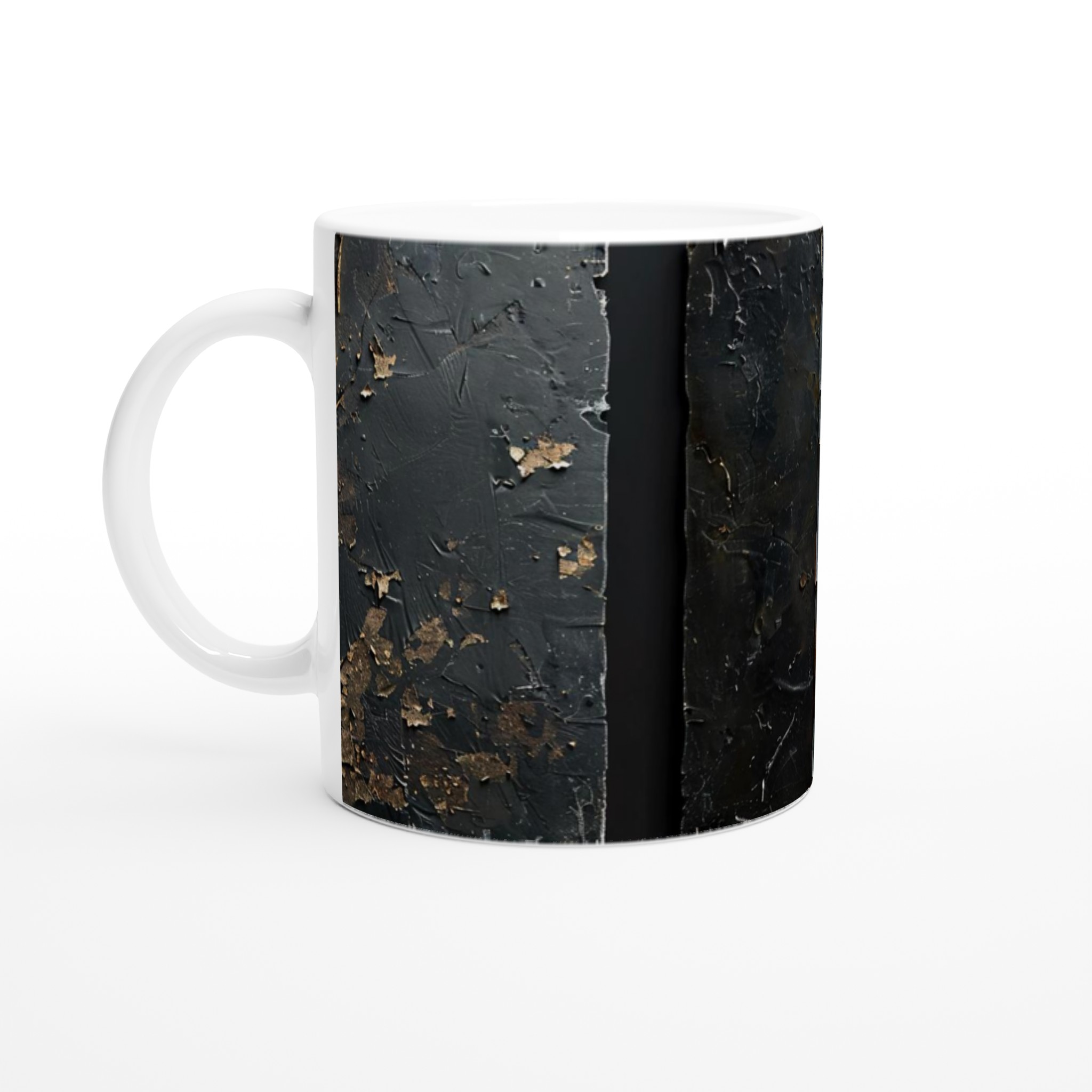 Abstrakt Mugg i Mörk Ton – 11 oz Keramikmugg med Metallisk Lyster 1 426ac024-0fcd-462e-8ea4-645aae6b6be5