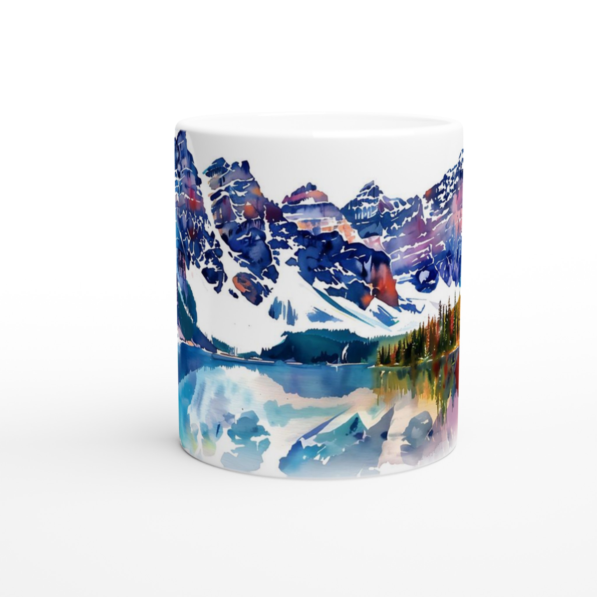 Akvarellberg: En 11oz Keramisk Mugg med Spektakulärt Landskap 8 427445bb-b697-46ff-b160-58fd31226783