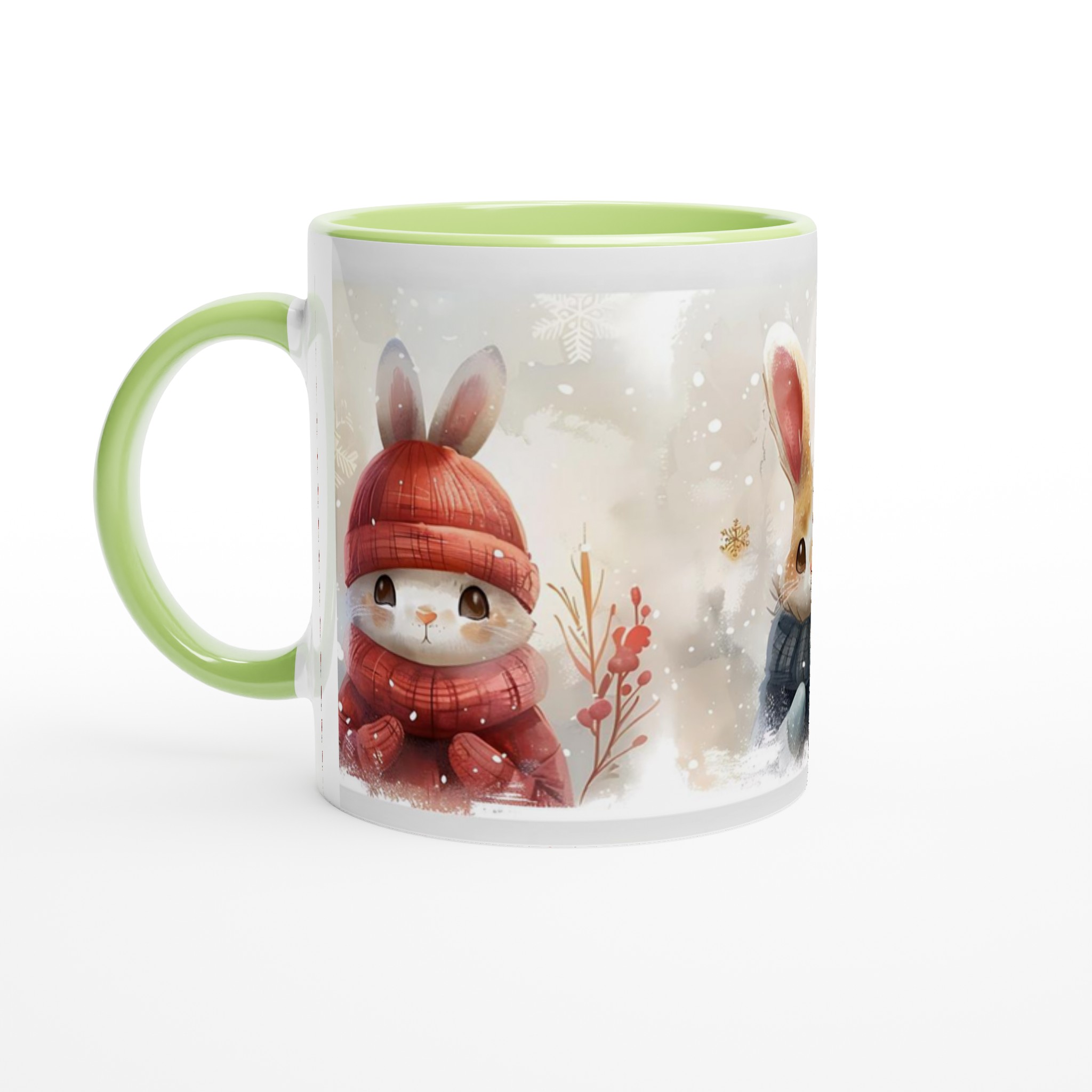 Mysiga Vinterkaniner 11oz Keramisk Mugg – Välj din Färg för en Bedårande Fikastund! 3 42851712-2093-41de-8209-ac2841a04d7e