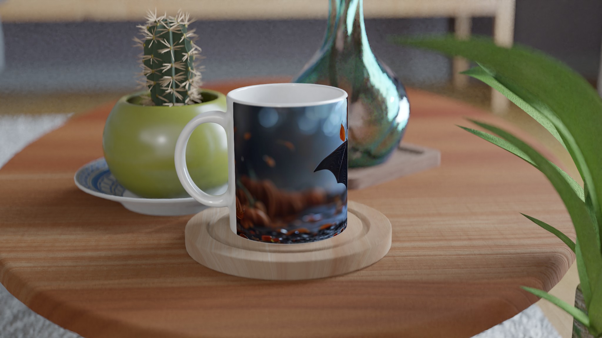 Söt Halloween Fladdermus Mugg - 11oz Keramisk Kaffekopp för Spöklika Stunder 9 428d4d94-c2ad-4c8e-afe3-e536574b8996