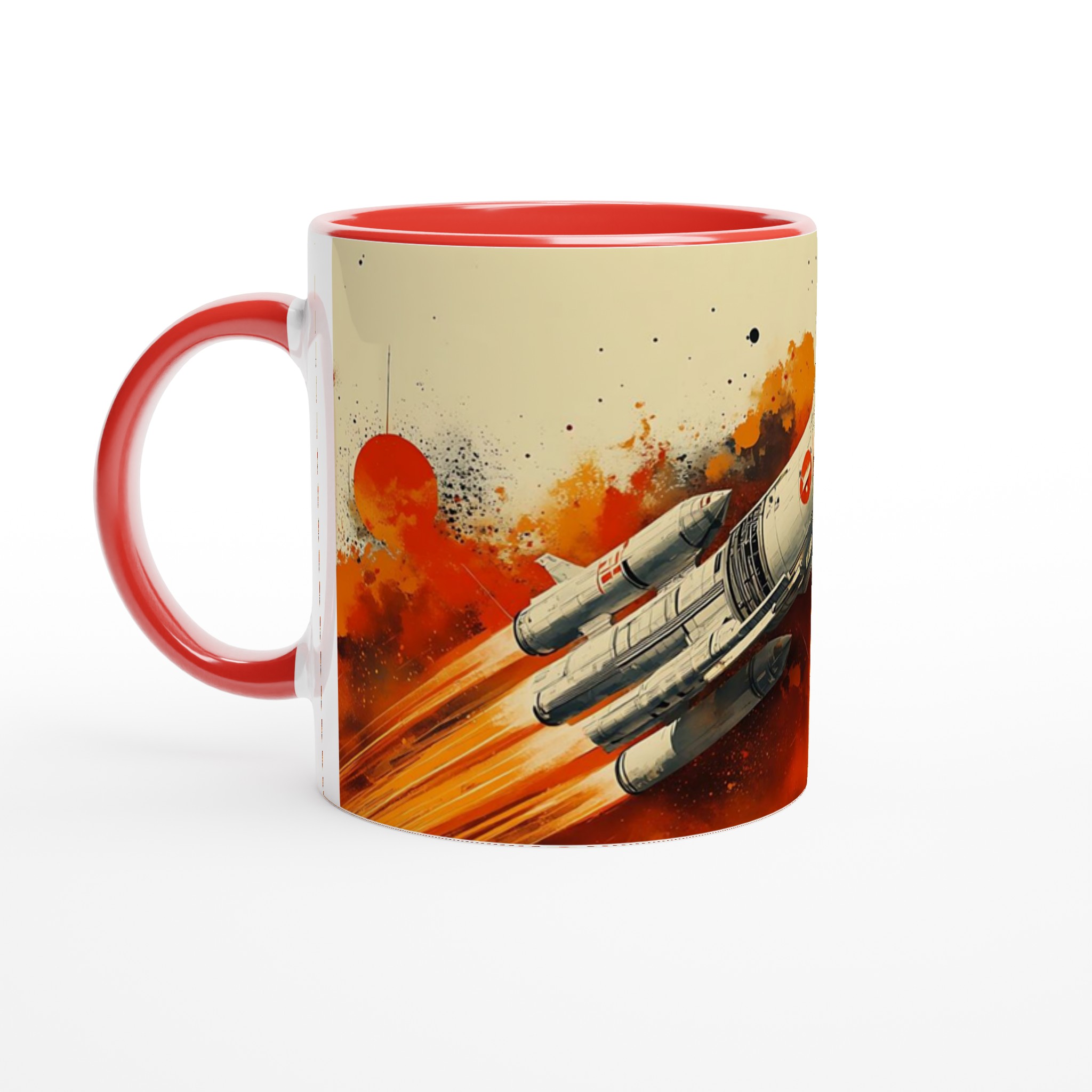 Kosmisk Raketresa Keramikmugg - Lyxig 11oz Kaffemugg i Din Valfria Färg 5 42a1654d-77c3-48ac-83e2-e012ee427745