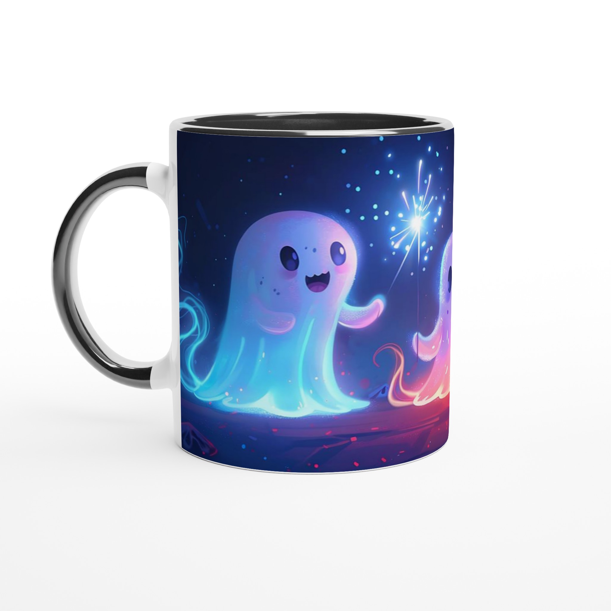 Magisk Spökfest Mugg – Lekfull Keramisk Kaffemugg med Lysande Spöken & Fyrverkeri 7 42e89afd-56e8-4078-90a5-5c9759140750