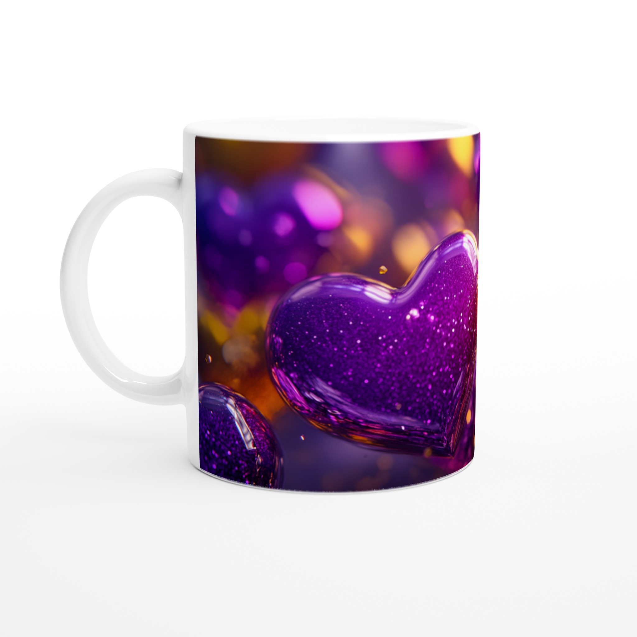 Glittrande Kärlek Mugg: Välj bland 7 Strålande Keramiska Färger – 11 oz 1 4325154a-698a-405f-84ec-76a2e04581b6
