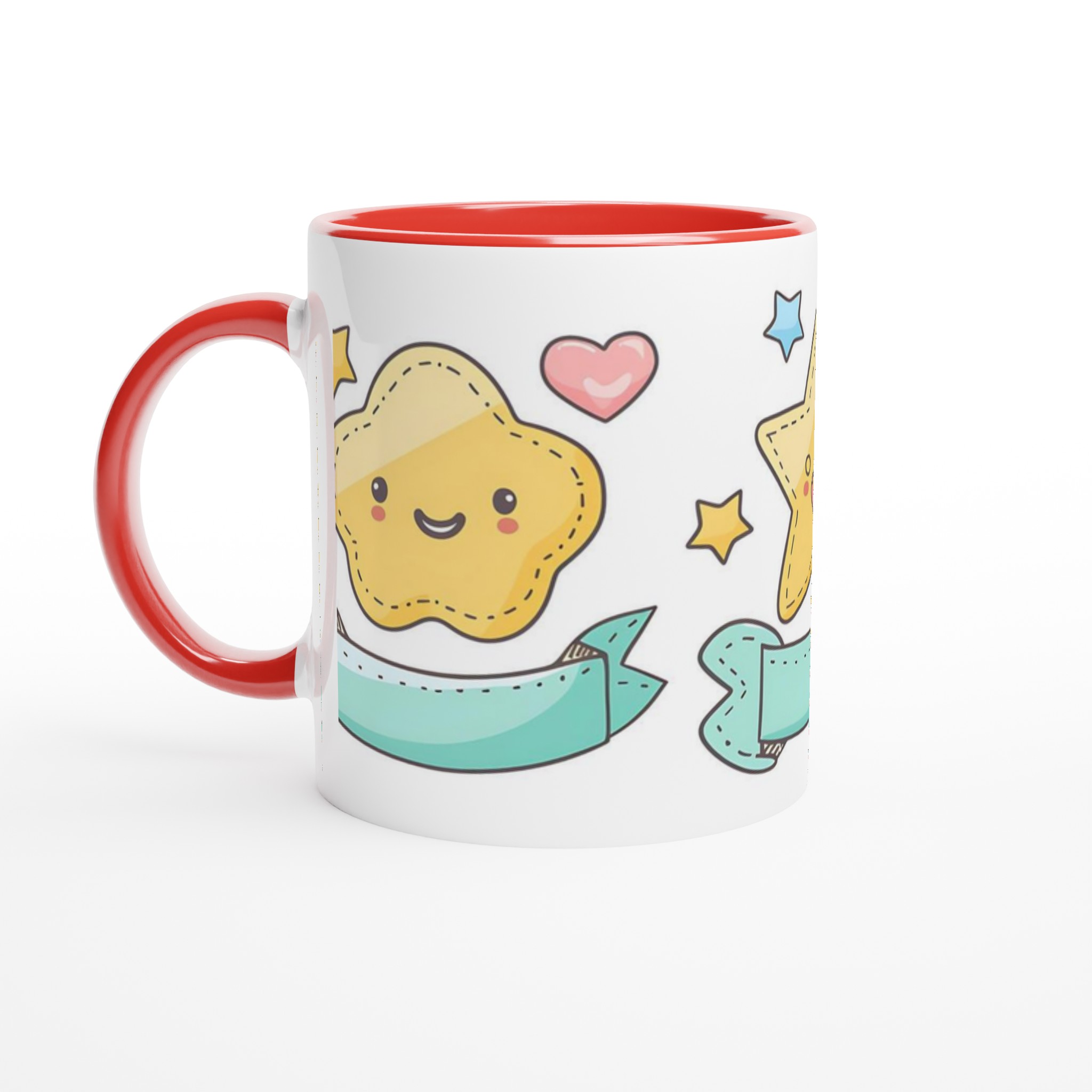 Kawaii Stjärna Keramikmugg - Söt Design & Levande Färger, 11oz 2 43341864-9c62-4b24-93eb-9fc4fcedeb34