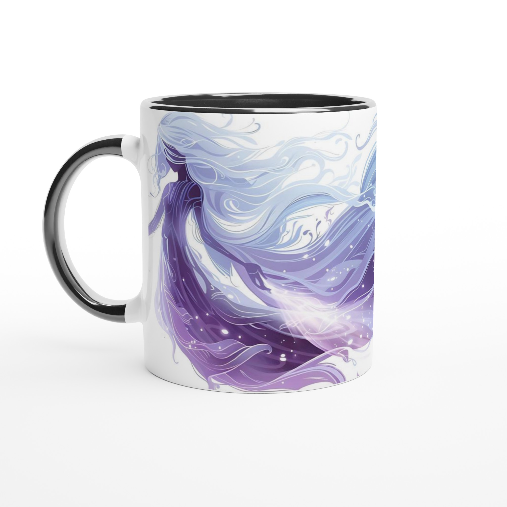 Mystisk Våg Keramikmugg - Skira Lila Toner & Sirlig Design, 11oz Kaffemugg i Ditt Val av Färg 7 438bb2d3-5a54-48d9-8ef5-386800921cf0