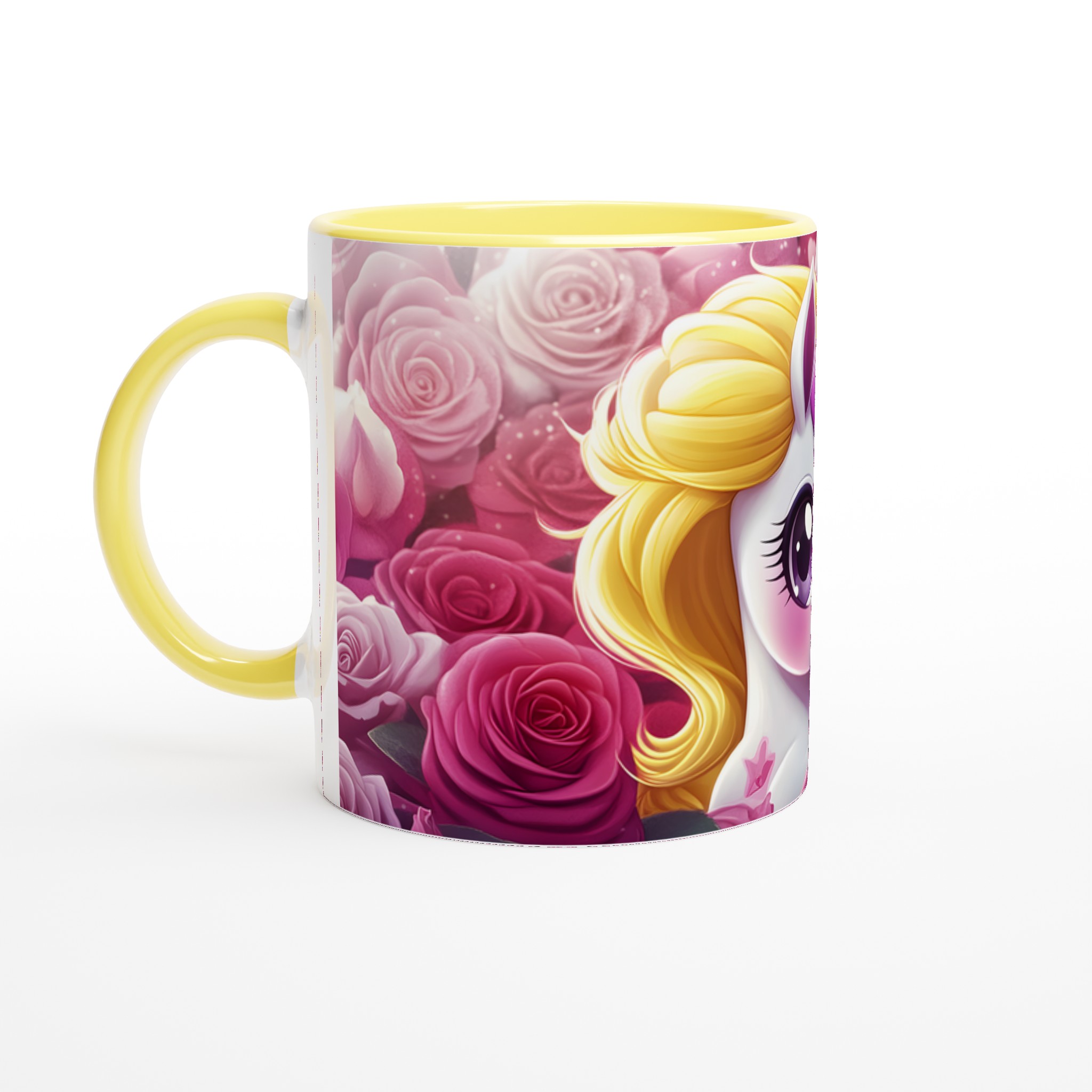 Magisk Enhörningsmugg med Rosor – 11oz Keramikmugg i din Favoritfärg 5 4395b5ac-1c4d-42ad-ac44-e38998f33258