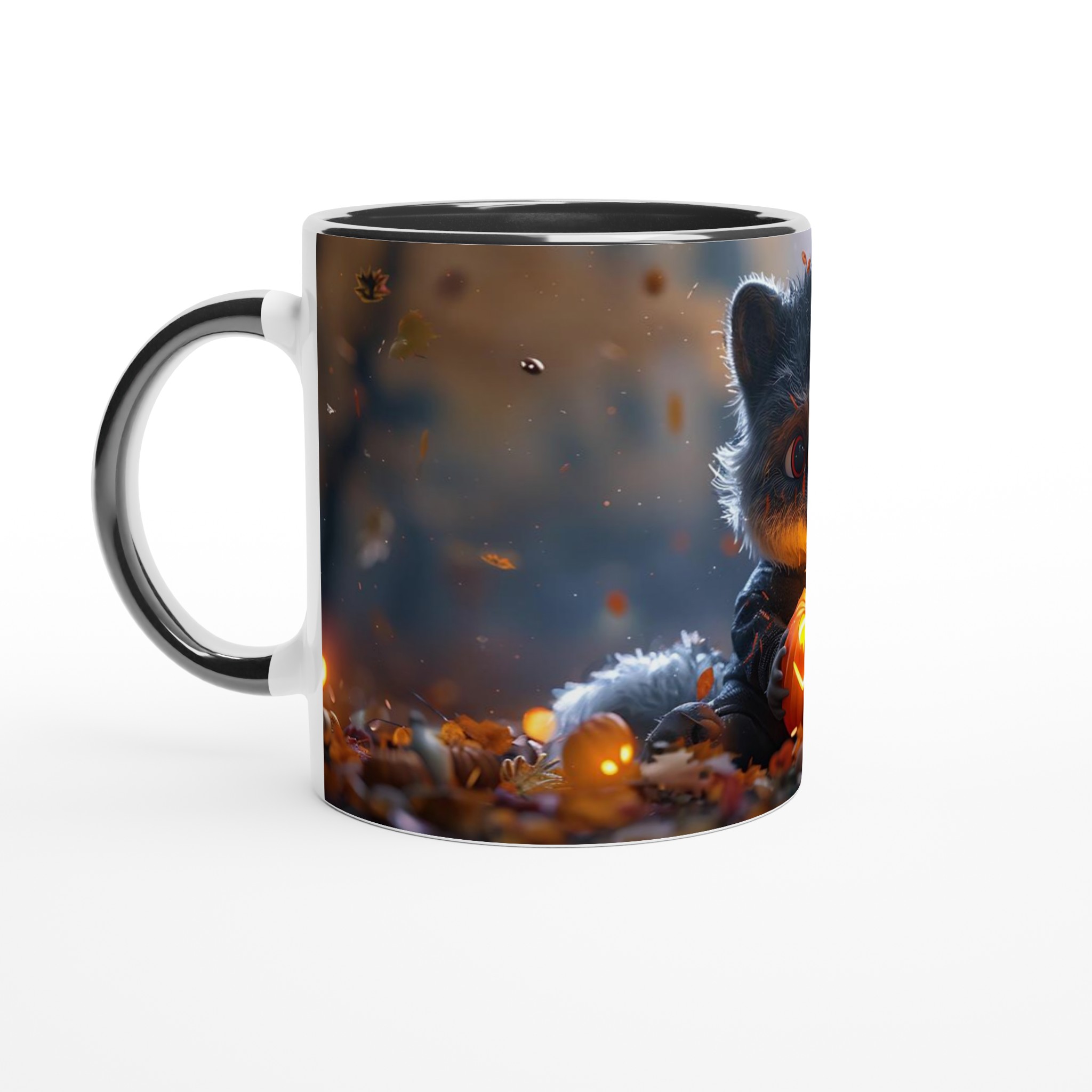 Mysig Halloween Raccoon Mugg - Förtrollande Pumkin Design på 11oz Keramikmugg i ditt val av färg 7 43bc1b3e-e91c-4b0f-8a6d-8aeafcd46b5f