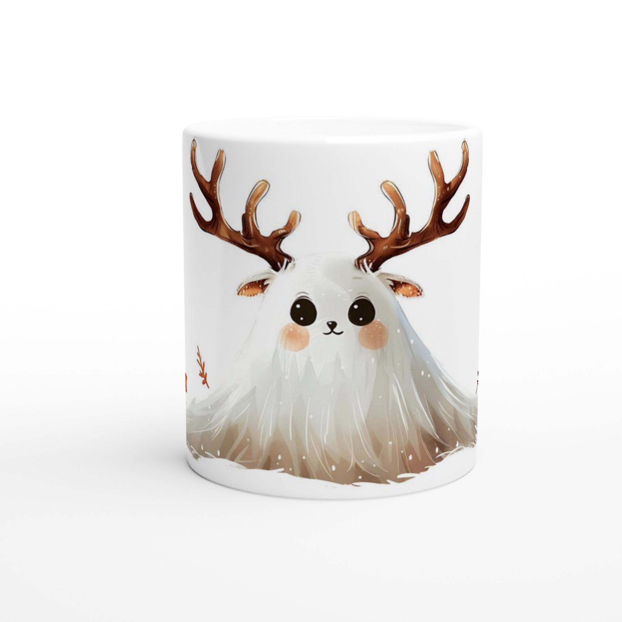 Söt Spöke-Rådjur 11oz Keramisk Mugg – Unik Design för Kaffe & Te i Flera Färger 8 444ec1b1-6832-422a-a2ec-ef4bb3059e45