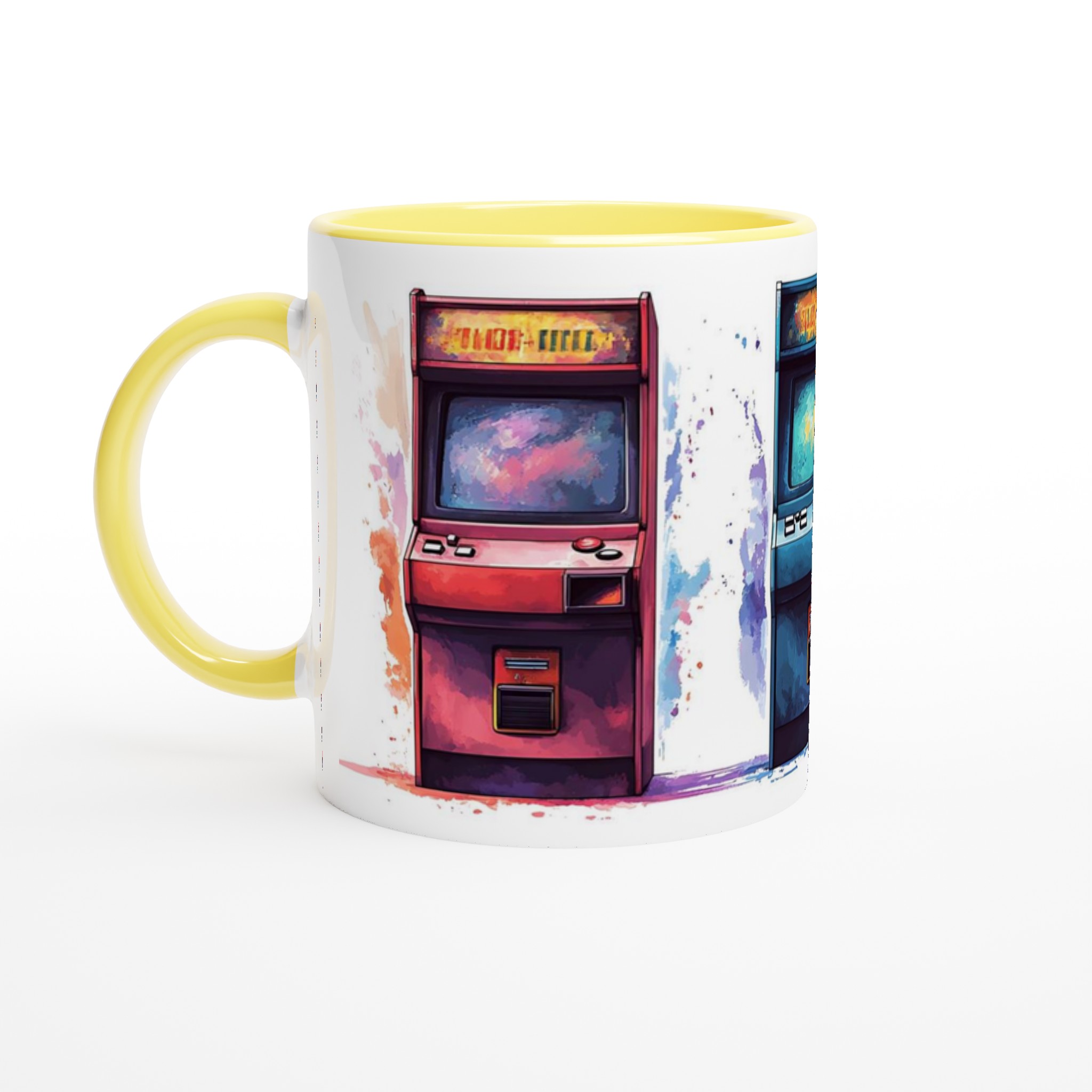 Retro Arcade Konst Mugg – Spelnostalgi i Levande Akvarell, Välj Din Favoritfärg! 3 446fa114-93f1-43d0-94aa-c2dad4de8c0a