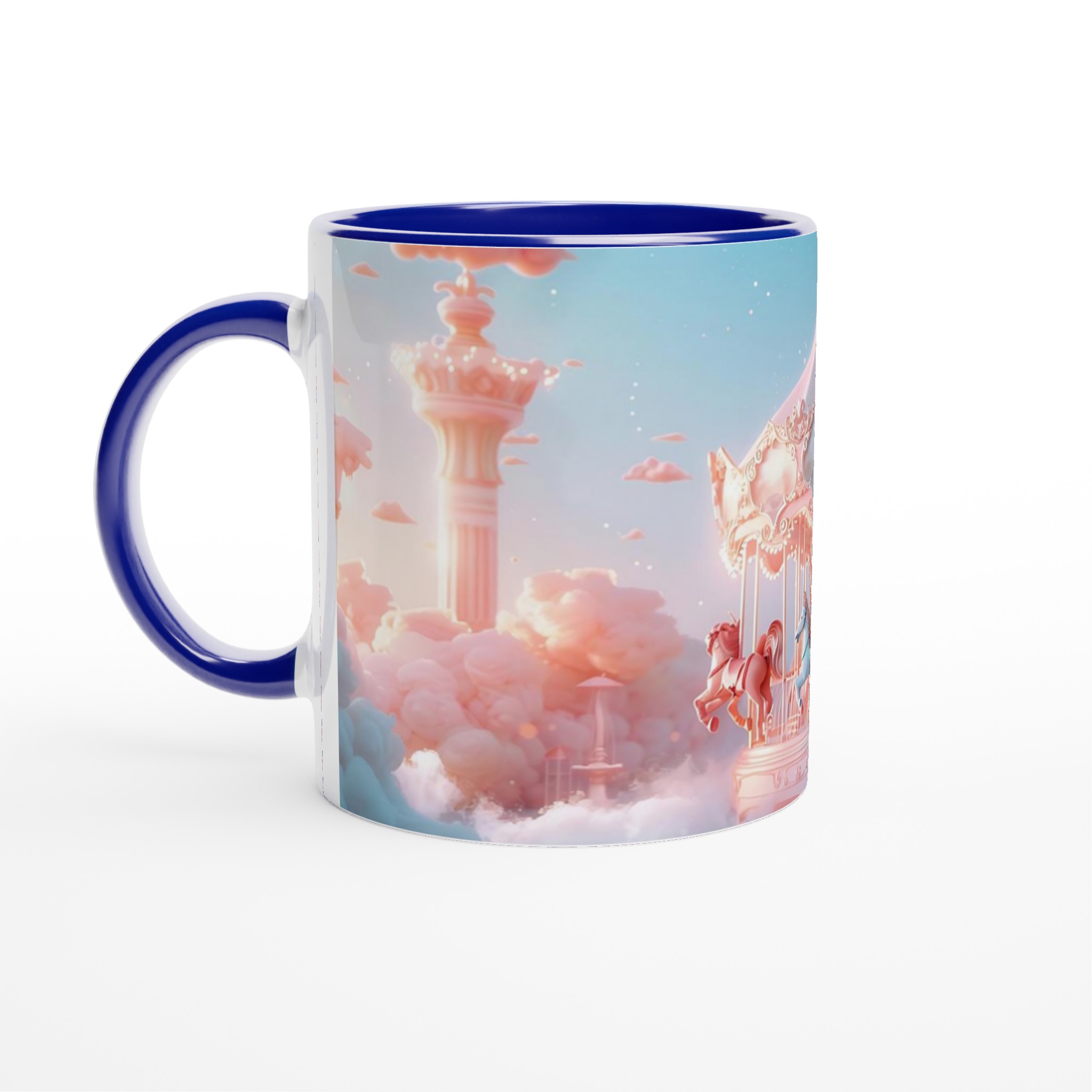 Magisk Karusellmugg – Drömsk Rosa & Blå Himmel – 11oz Premium Keramisk Mugg i Valfri Färg 4 449f77bb-176c-444a-bc45-9b1cc793aeb0