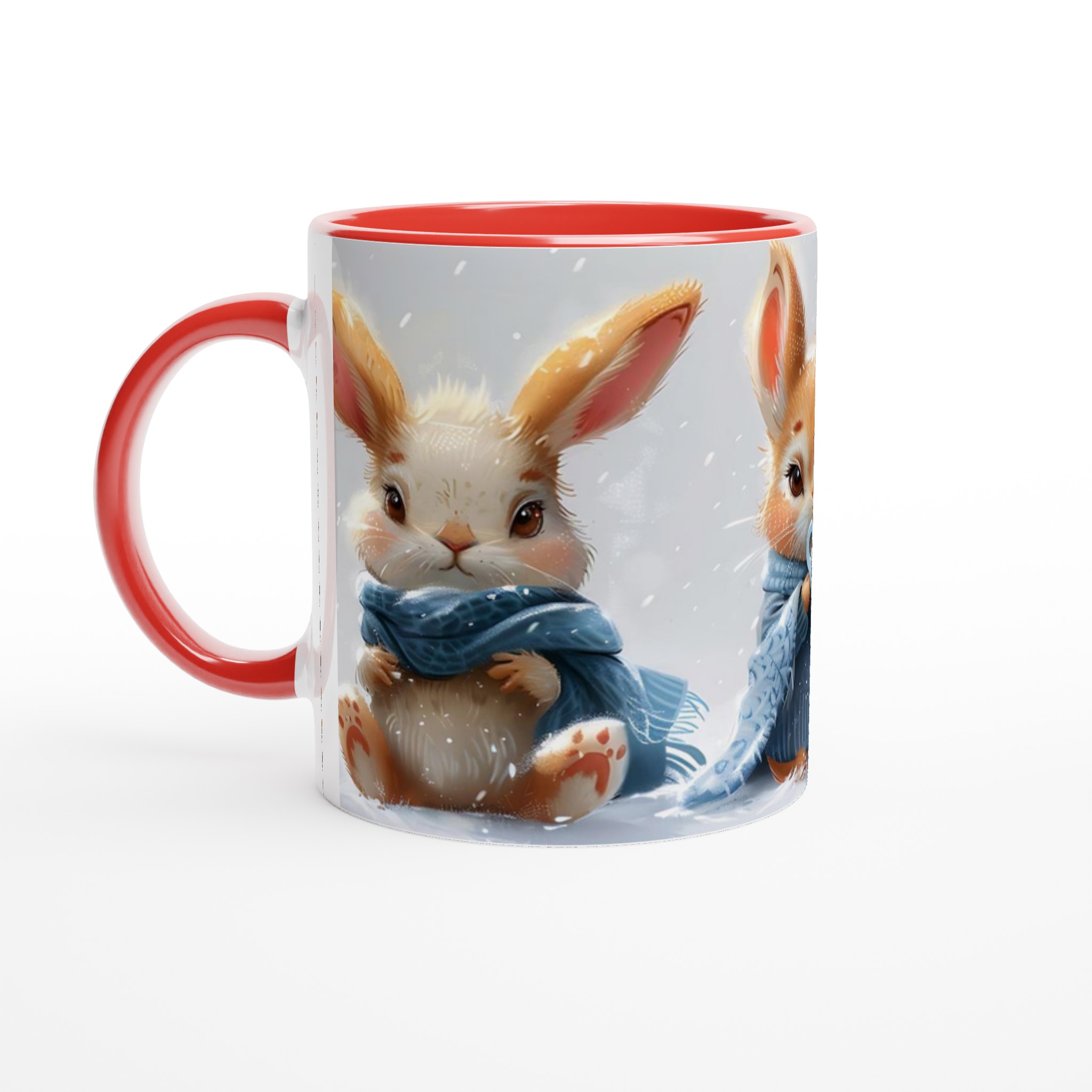 Mysiga Vinterkaniner 11oz Keramisk Mugg – Charmerande Design för Kalla Dagar 2 44e1ab91-65e6-4ca3-9786-813c20ba2aaa