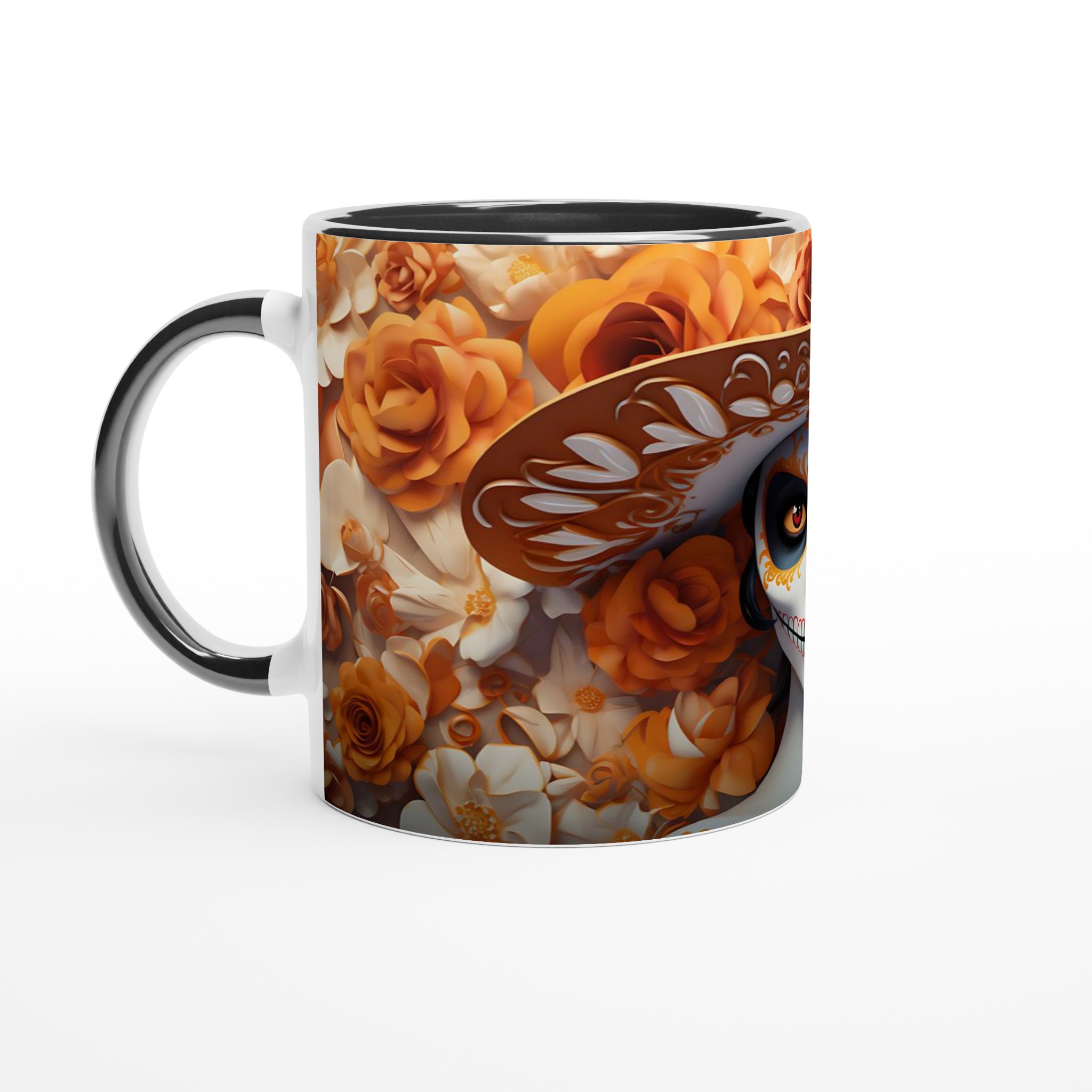 Catrina Inspirerad Keramikmugg – Elegant Day of the Dead Design i Din Valda Färg! 7 44ec5822-b99b-4e36-8f6c-52a3aba18195