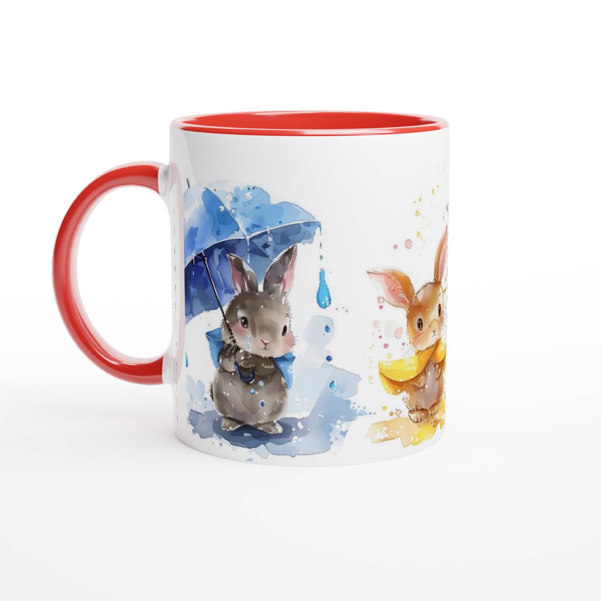 Söta Vattenfärgskaniner 11oz Keramisk Mugg – Lekfull Design i Valfri Färg! 2 4513bc78-4f60-4d90-9183-dc4088e7d214