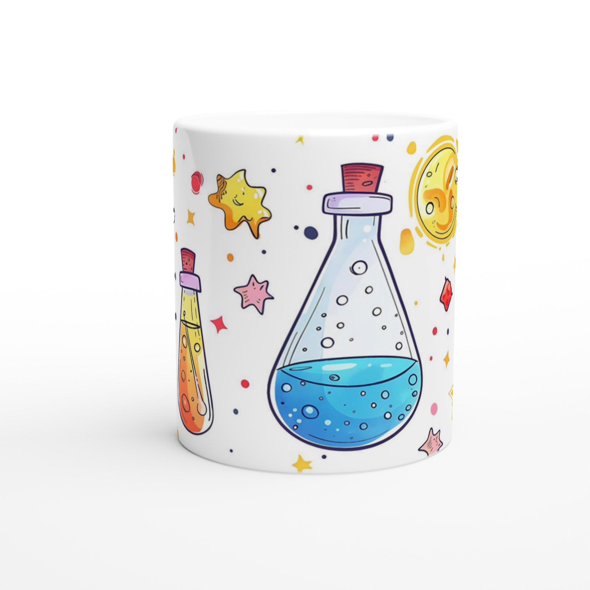 Kreativ Experimentmugg – Vetenskaplig Design i Klara Färger, 11oz Keramikmugg 8 4584cde7-a3fb-4ddb-a02b-6aec60699564