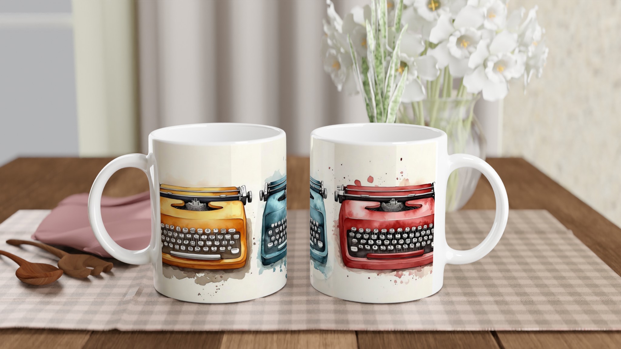 Retro Skrivmaskin Konst Mugg – Kaffekopp med Vintage Vibe i Flera Färger 10 45b16ca6-c3ee-4caa-aad4-fd0cfc05204e