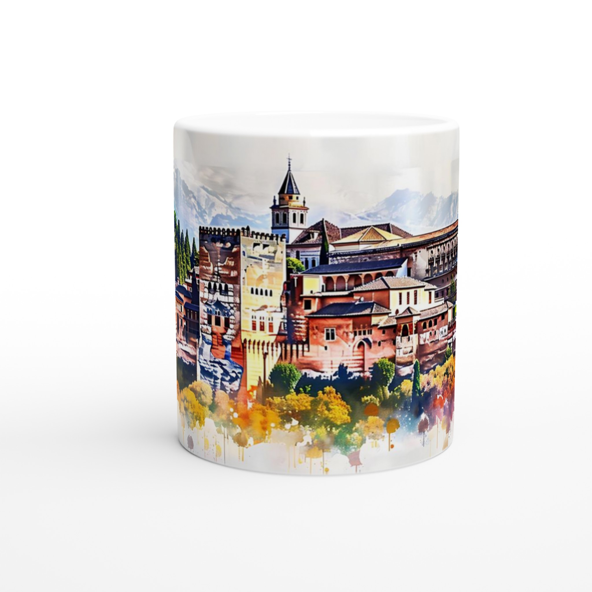 Alhambra Akvarell Mugg - Historisk Charm i Vibrerande Färg, Välj Bland 7 Keramiska Nyanser 8 45db531b-cdc0-44fb-82df-8deeba49186b