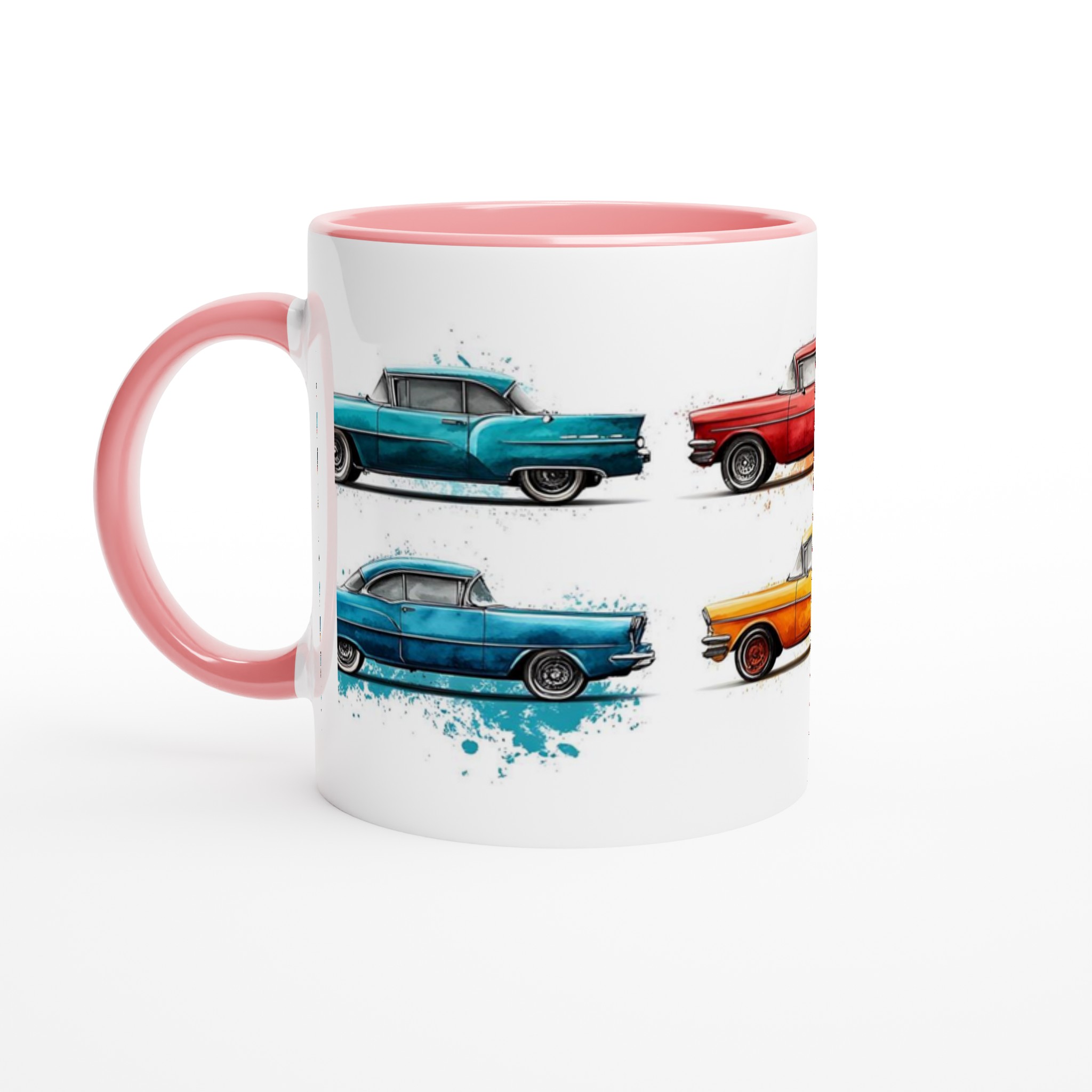 Klassiska Bilar Akvarell 11oz Keramikmugg – Välj bland 7 Livfulla Färger för Din Favorit Retrobil 4 465ae668-a642-4777-98cc-48235ce07dc2
