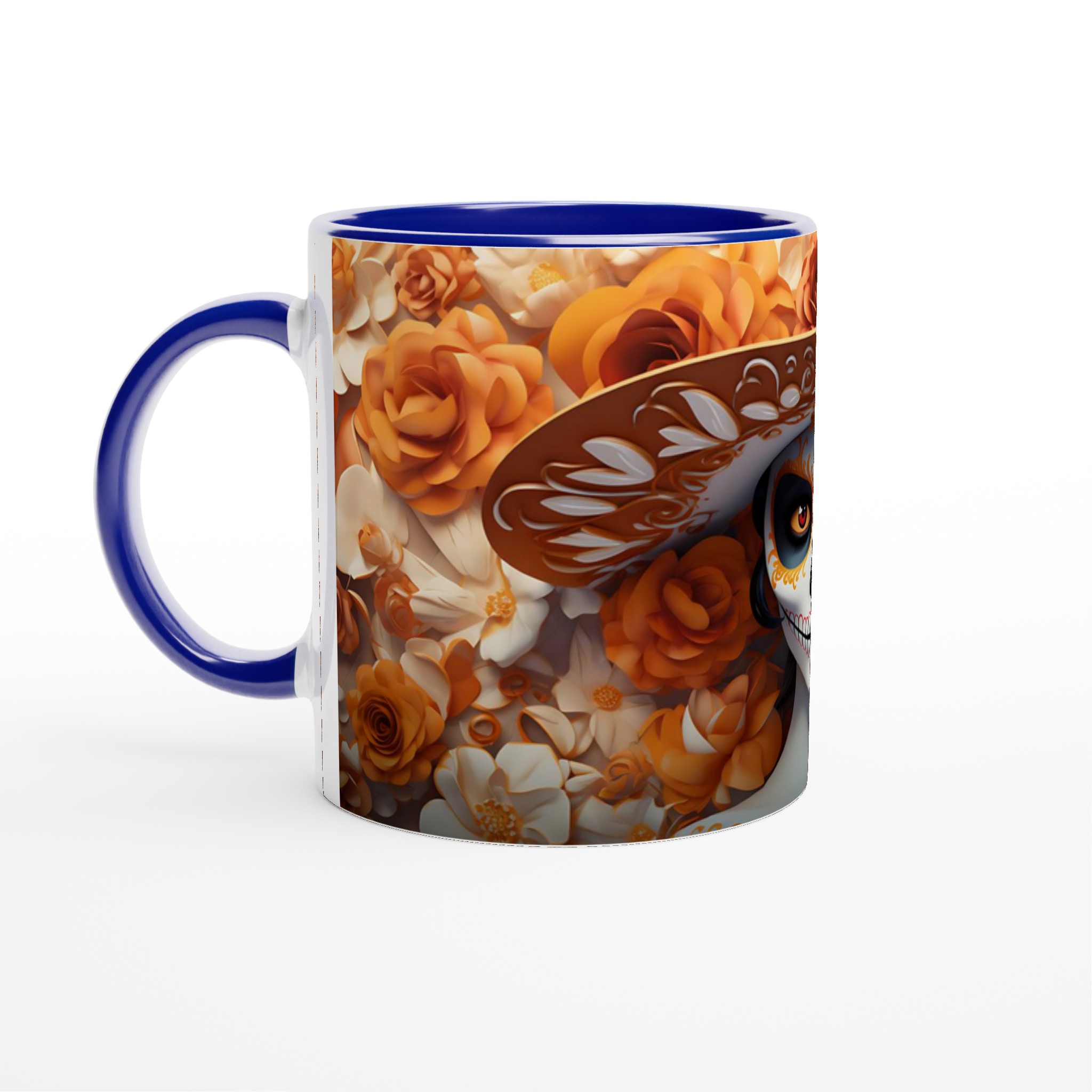 Catrina Inspirerad Keramikmugg – Elegant Day of the Dead Design i Din Valda Färg! 4 4698370d-2db7-4496-8d18-48afd3312ec4
