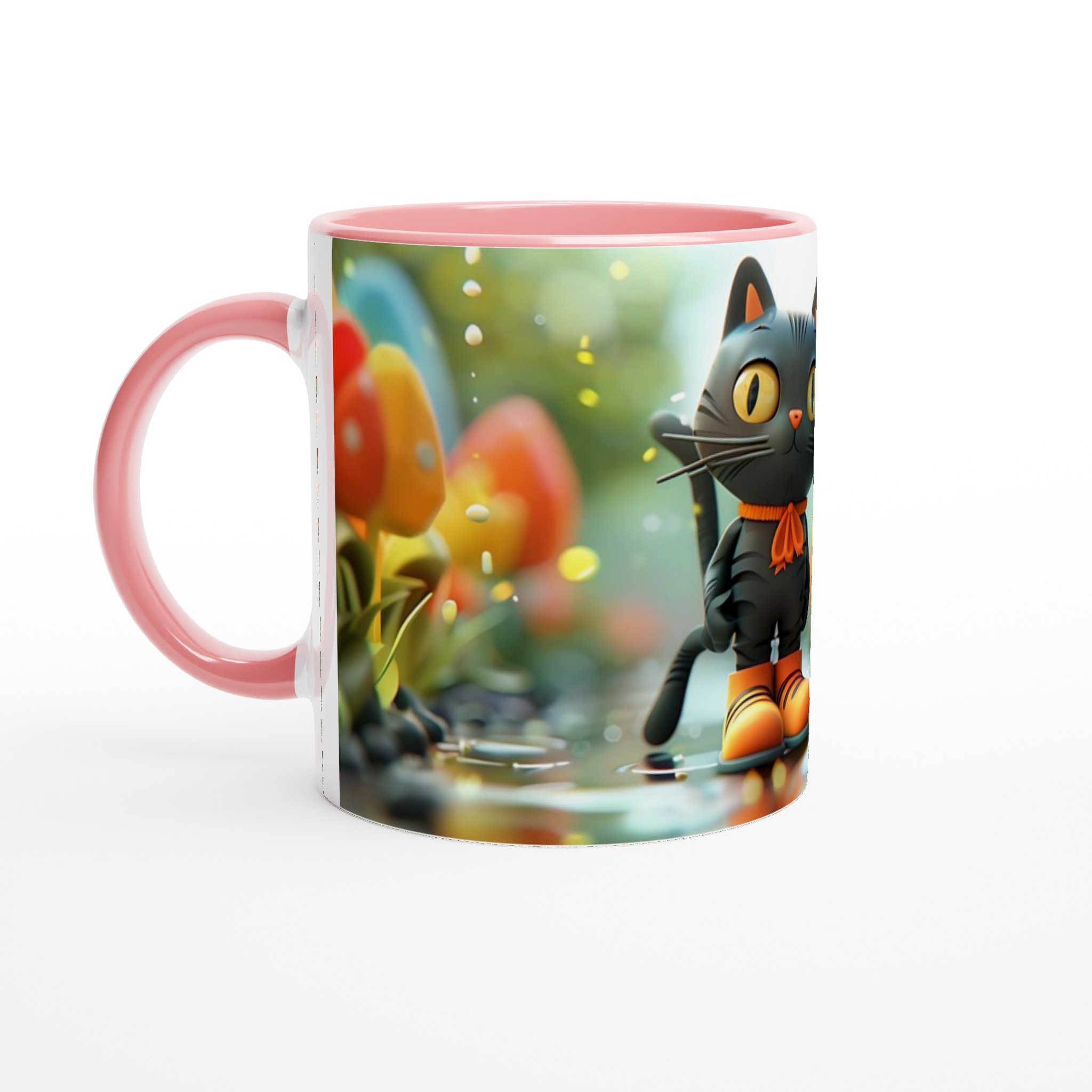 Magisk Katt i Svampskog - 11 oz Premium Keramikmugg i ditt färgval 6 46bb73f8-75ec-4cc5-93c5-b18f3468afce