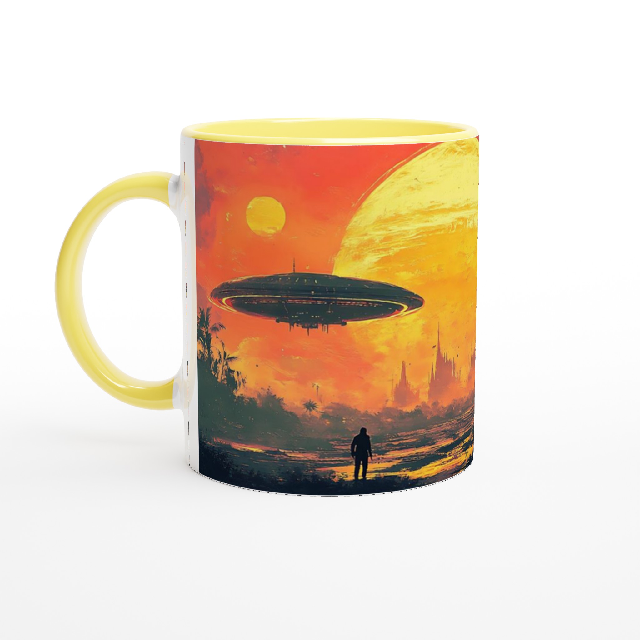 Kosmisk Gryning 11oz Keramikmugg – Sci-Fi Vyer & Livfulla Färger 3 46ebd288-aa4f-4b08-91d5-6c2424727ed2